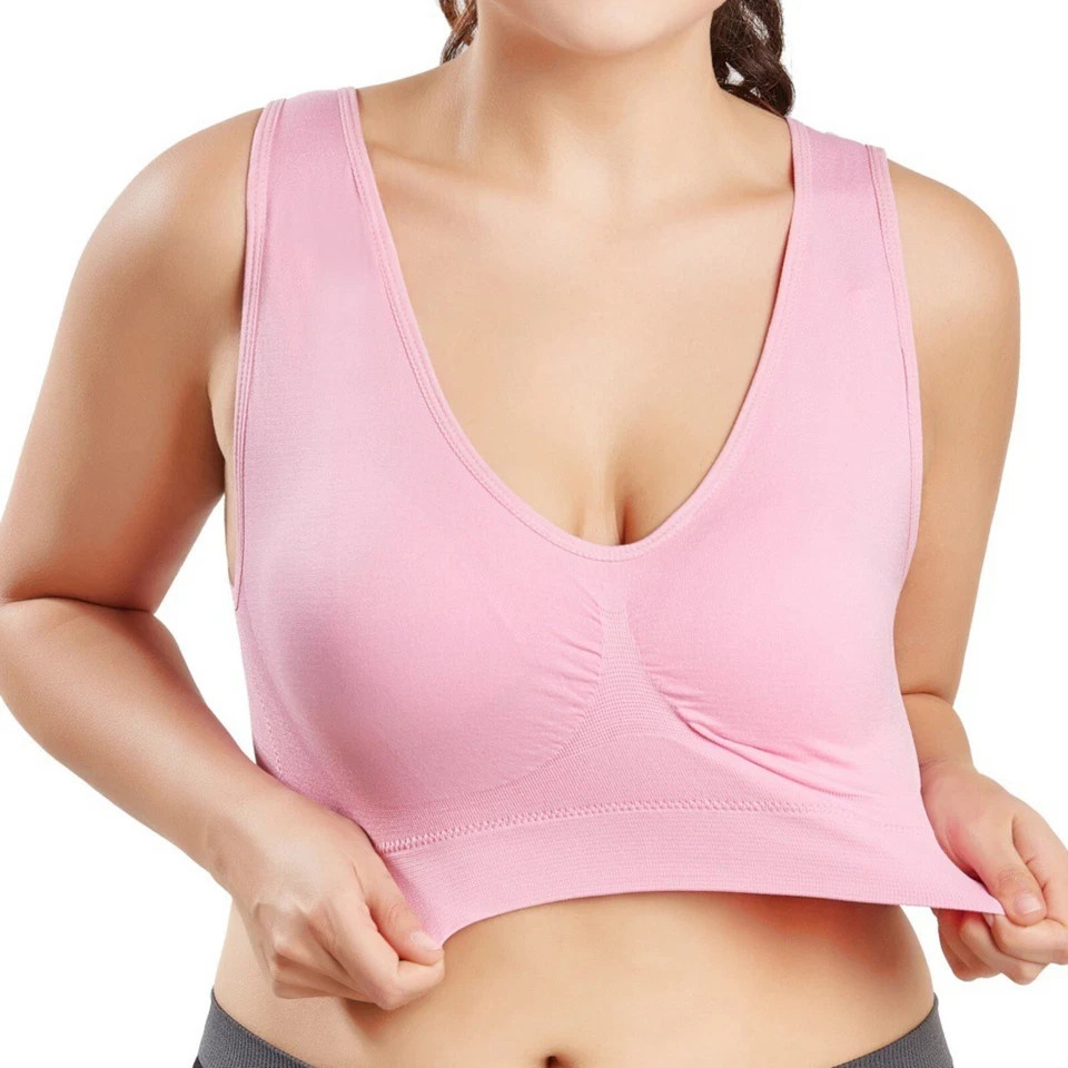 3Pack Wireless Underwear Sports Bras For Women Yoga Sleep Bra Seamless Bralette