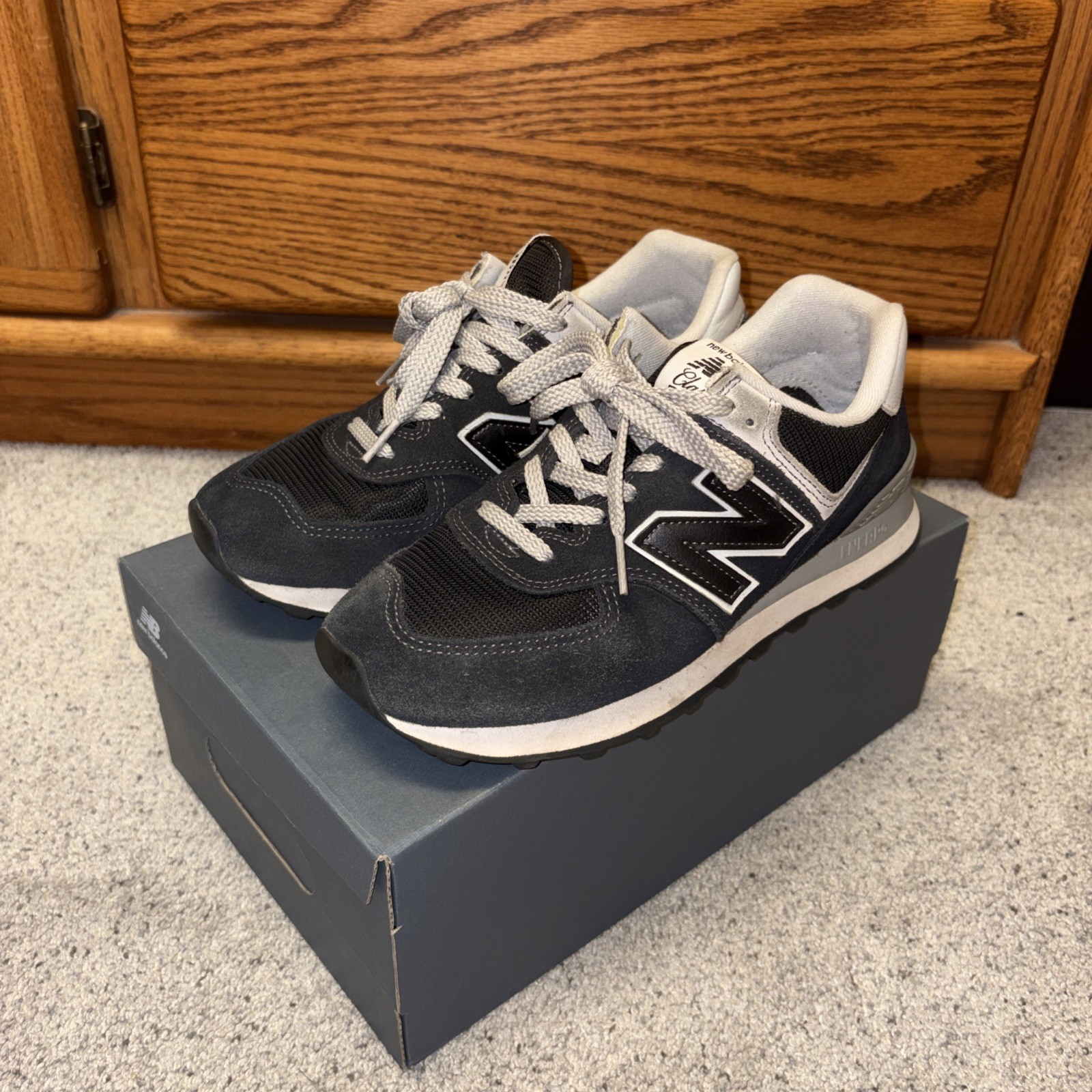 New Balance 574 Black/Grey US Mens Size 7