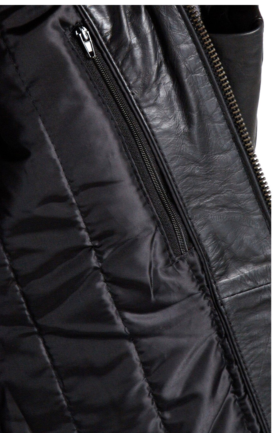 Andrew Marc New York Men’s Leather Moto Jacket Black Size S
