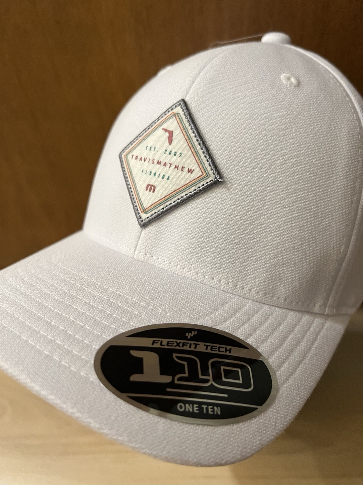 Travis Mathew Florida Hat Loan Shark Snapback One Size Adjustable White FlexFit