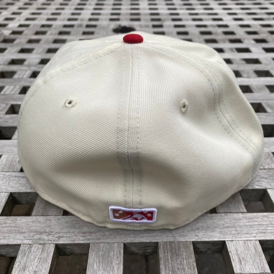 Buffalo Bisons Script VTG Alt Logo New Era 59FIFTY 2 Tone Topperz Hat 7 1/2