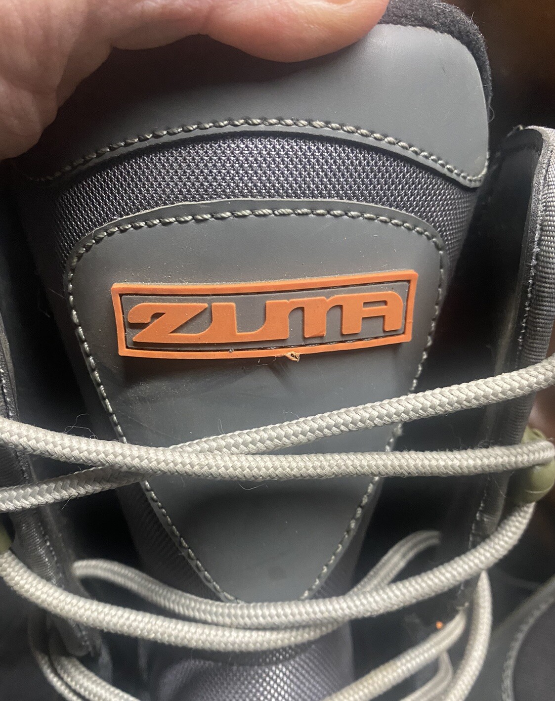 Womens Zuma Snow Mountain Boots Size 8 Charcoal Grey Orange Size 8