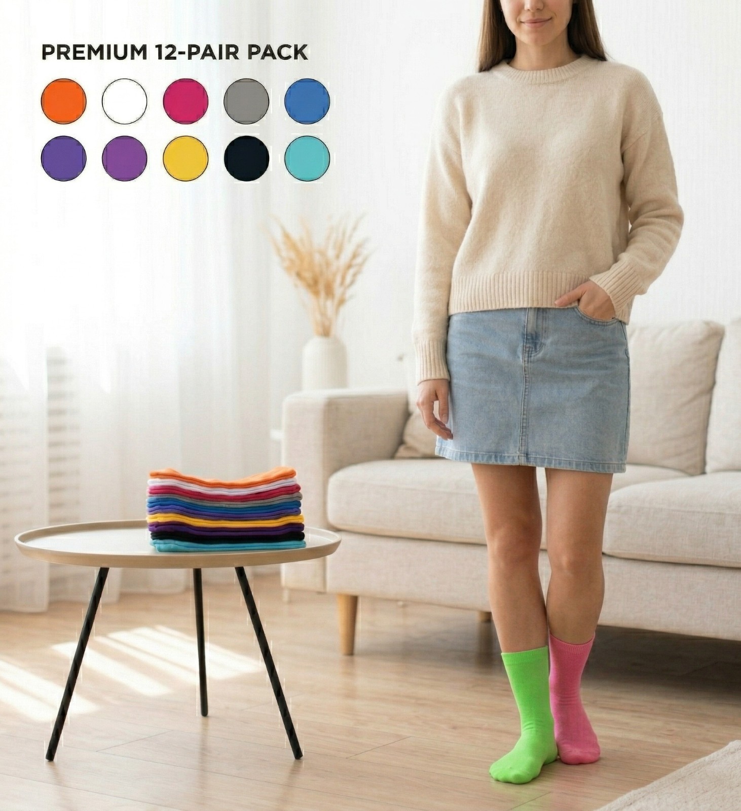 3-12 Pairs Womens Girls Cotton Casual Athletic Sports Ankle Crew Socks Size 9-11