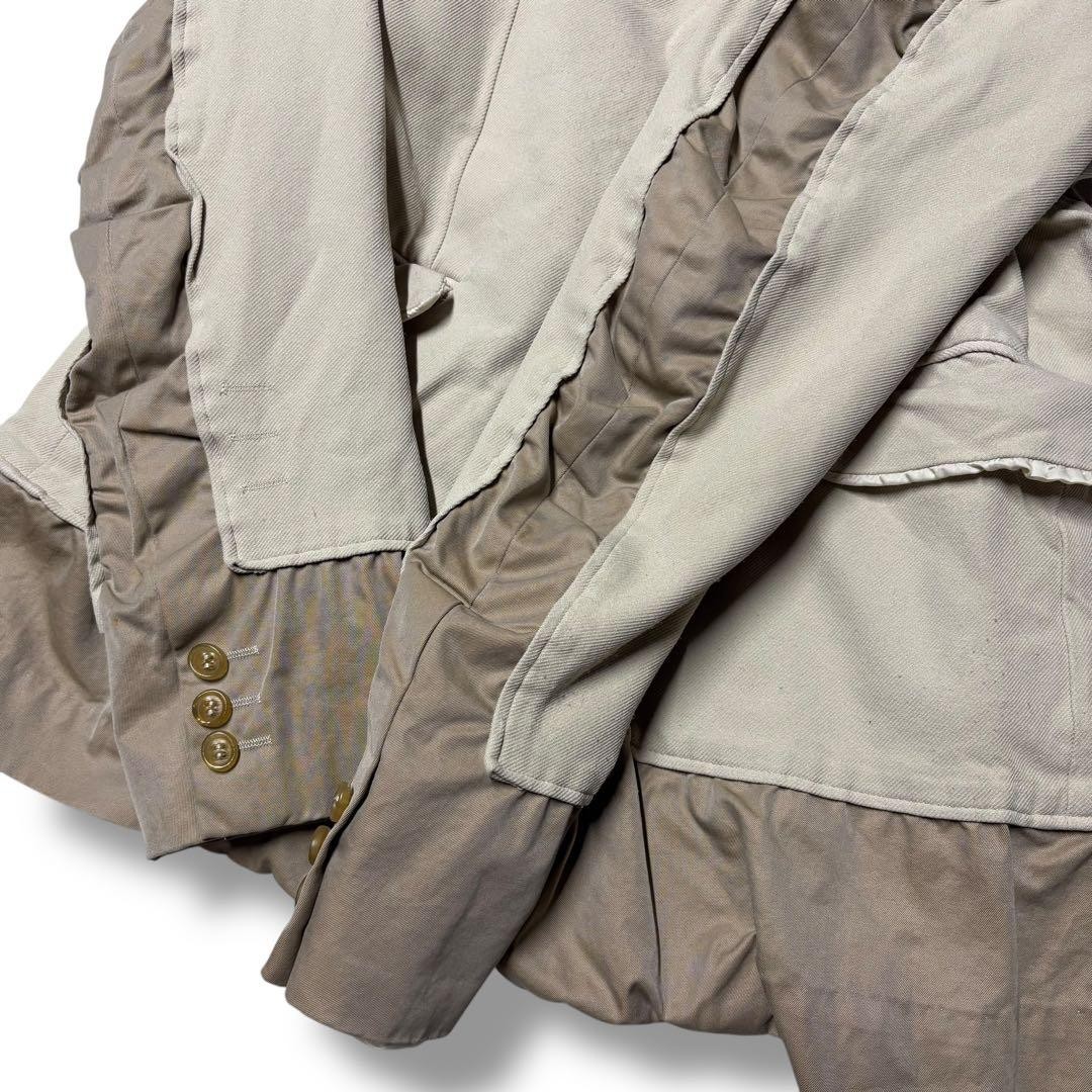 USED 【COMME DES GARCONS� MIXED-MATERIAL POLYESTER SHRINK-FELTED JACKET 2007 GO