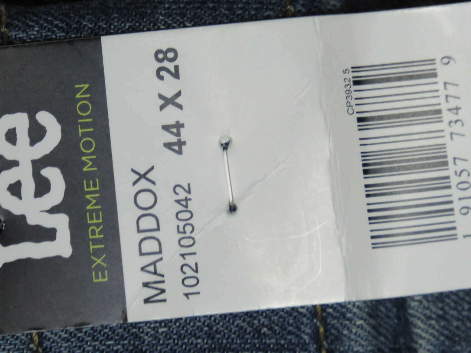 LEE MADDOX BLUE JEANS 48×28 STRAIGHT TAPERED STRETCH BIG & TALL DENIM NWT NEW
