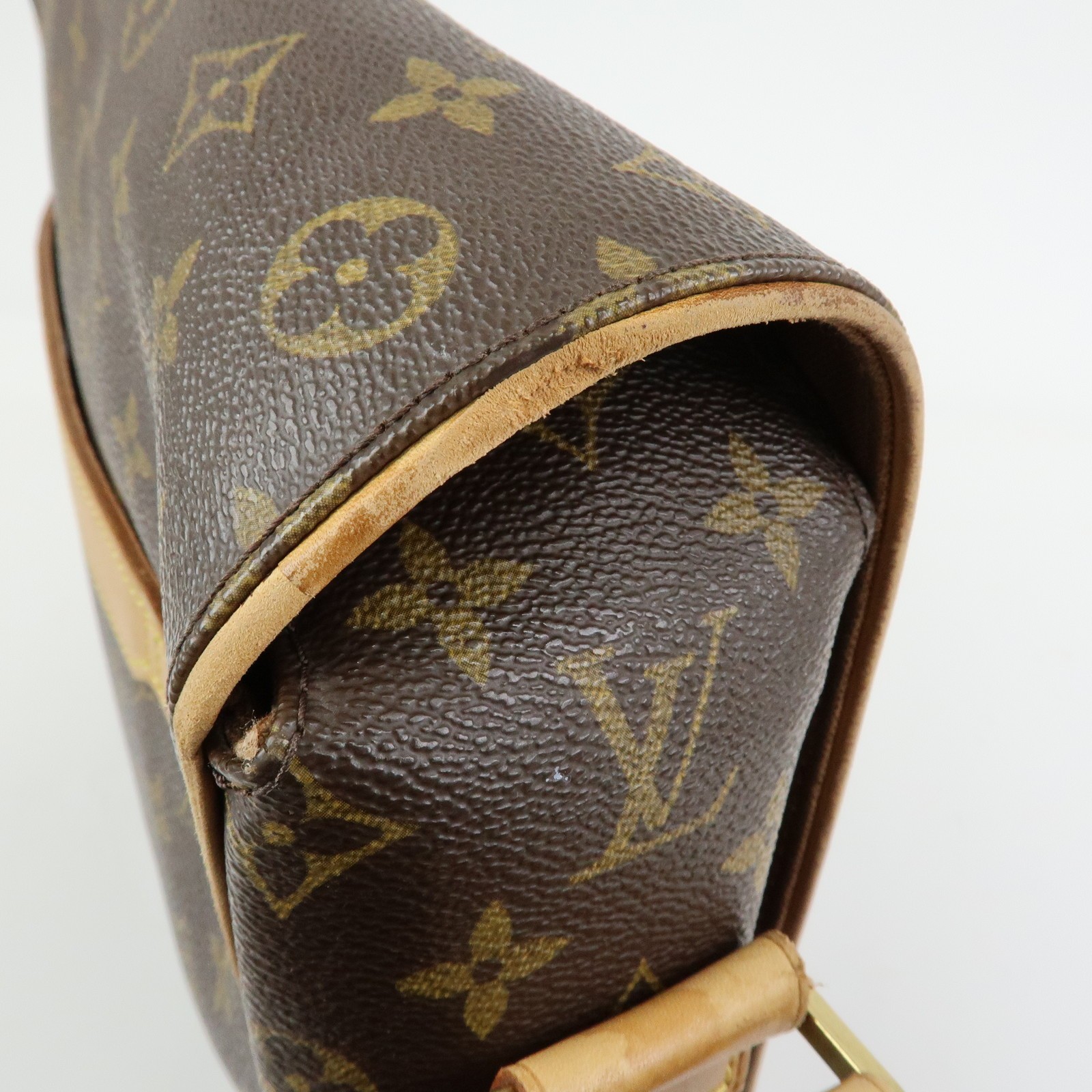 Louis Vuitton Monogram Abbesses Messenger Bag Brown M45257 Authentic Used F/S