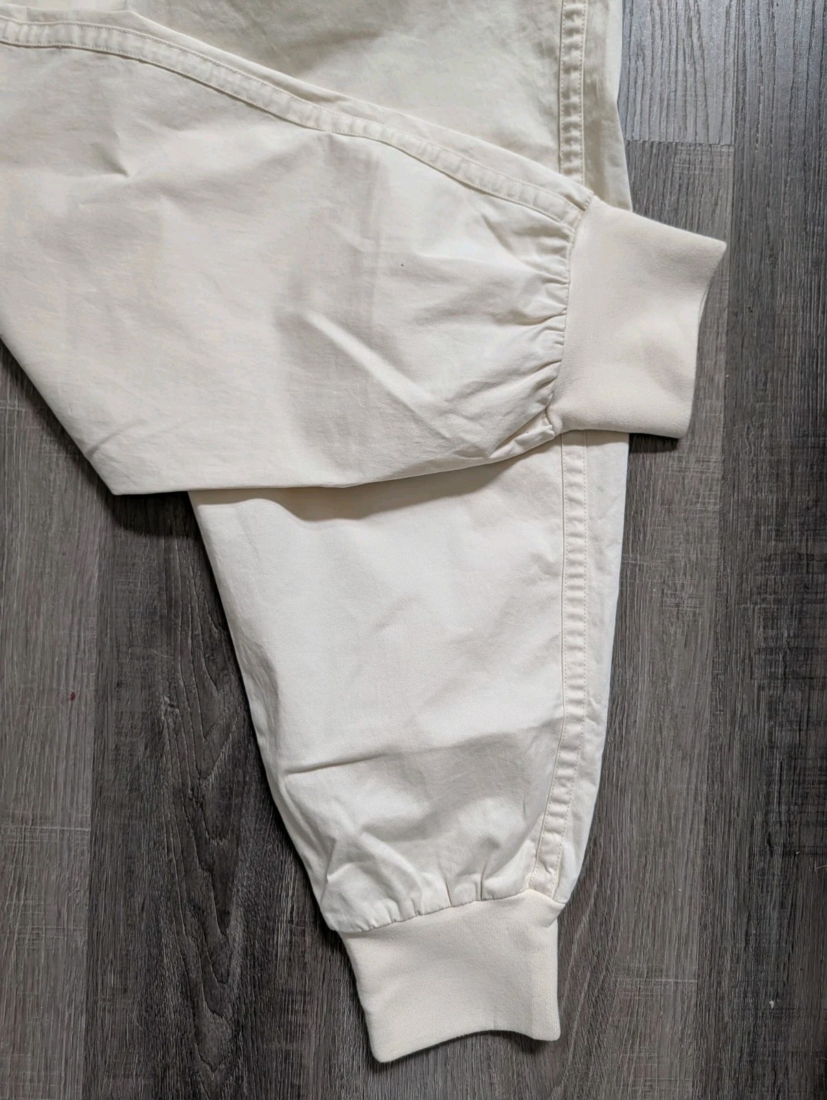 Varley Celita Pant Medium Ivory Cream Joggers NWT Athleisure Drawstring Tapered