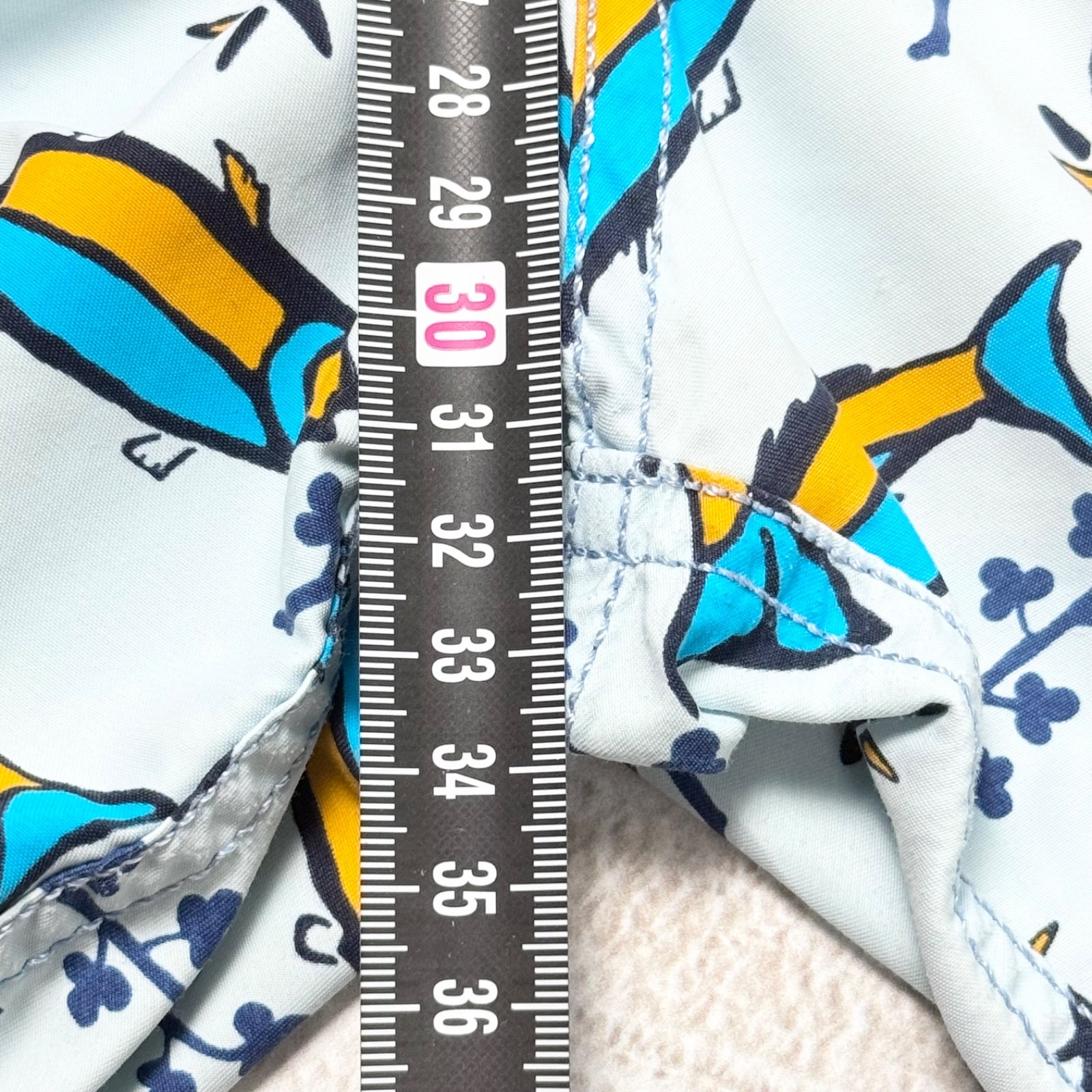 Vilebrequin Men’s Luxury Moorea Fish Print Blue Swim Shorts Trunks Size XXL