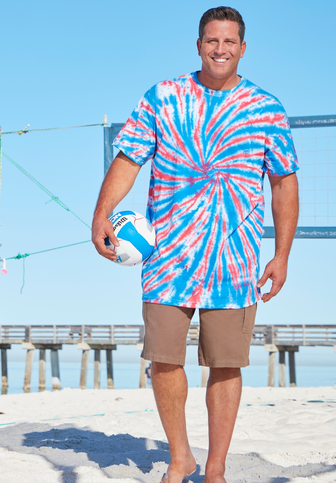 KingSize Lightweight Tie-Dye Crewneck Tee