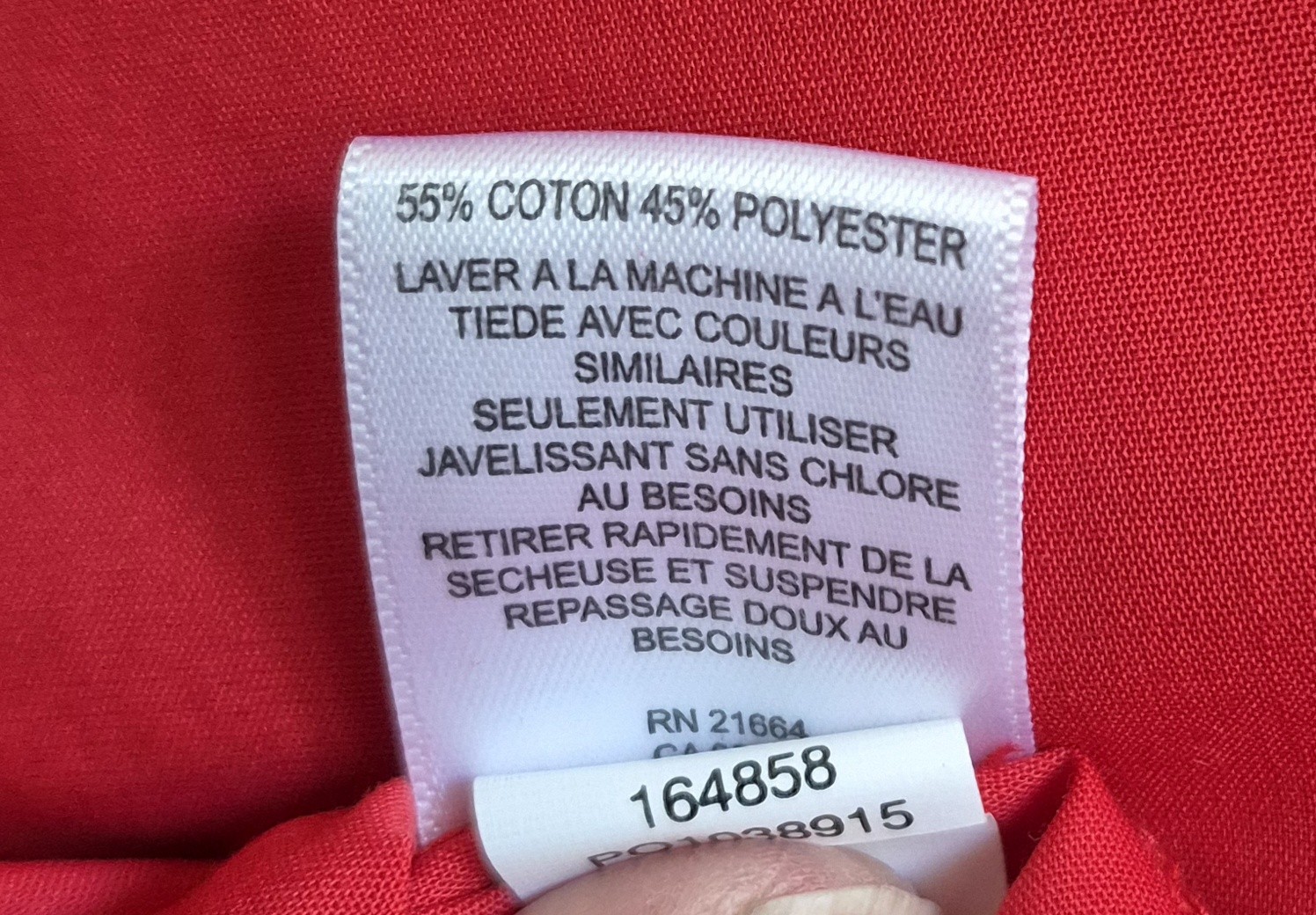 Foxcroft Red, Wrinkle Free, Size 10 Shaped, 3/4 Sleeves