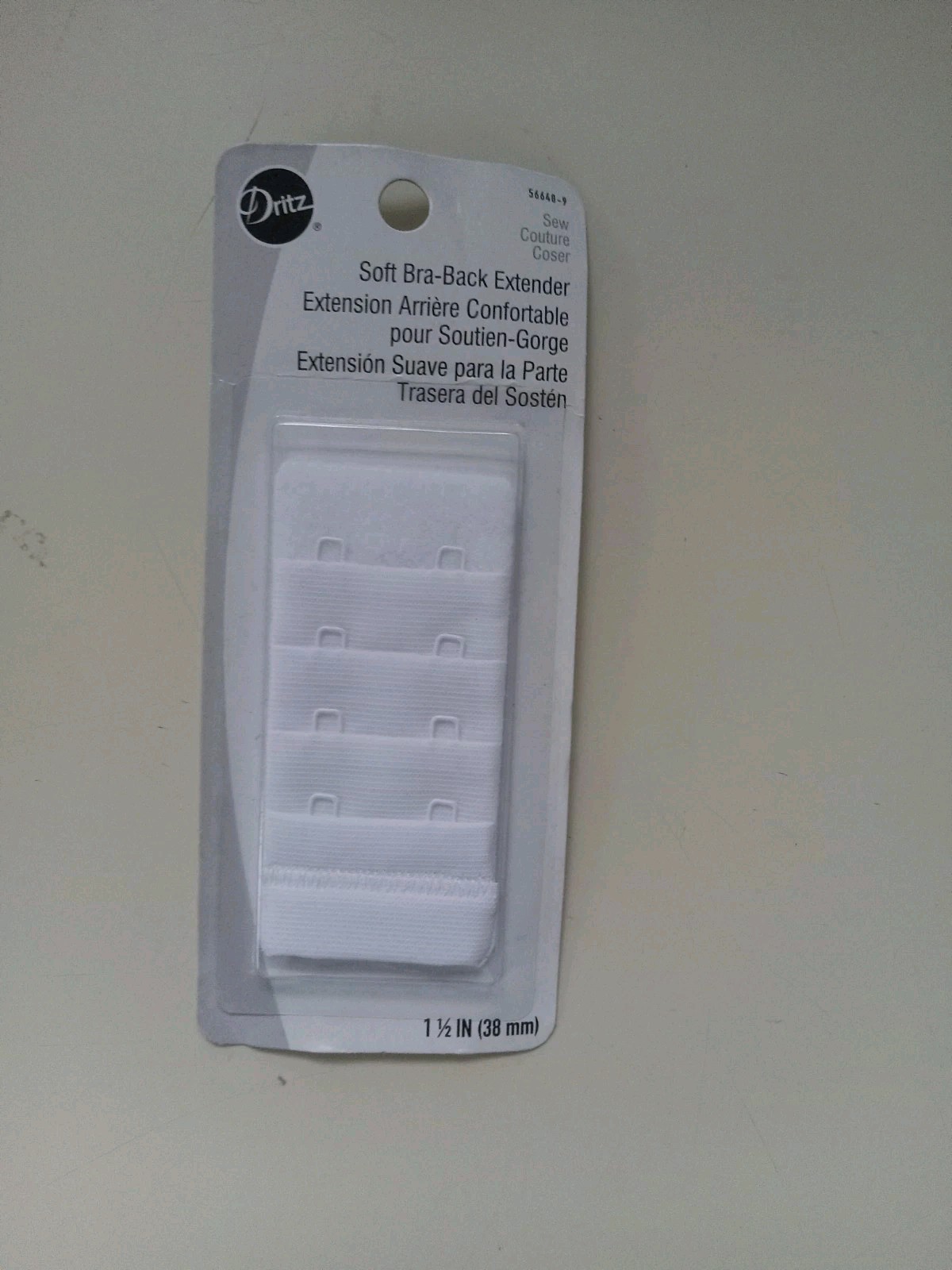 Dritz 56648-9 Bra Back Extender 1-1/2″ Wide-White Four Position Add 1-3″ To Back
