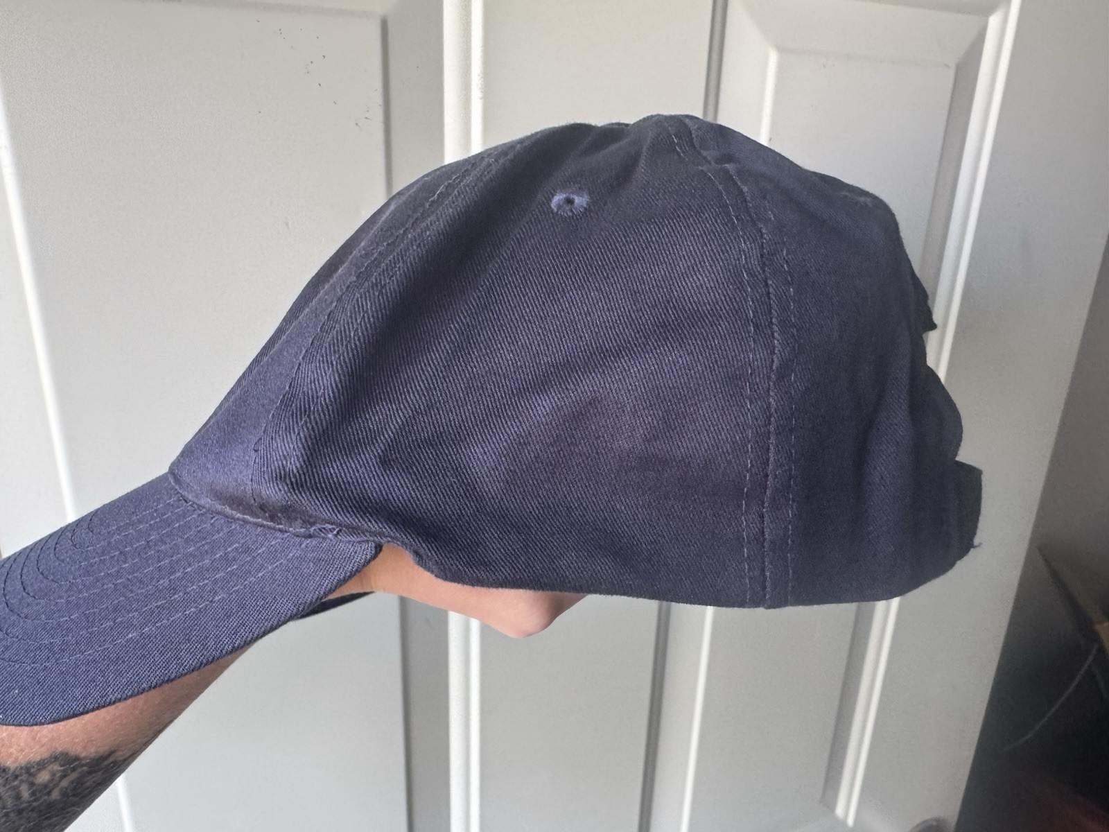 Navy Red Sox B Logo Adjustable Men’s Baseball Cap Hat One Size