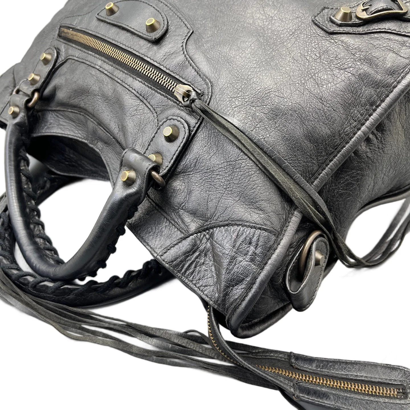 Balenciaga Medium City Black Arena Lambskin (ym062626b5r)