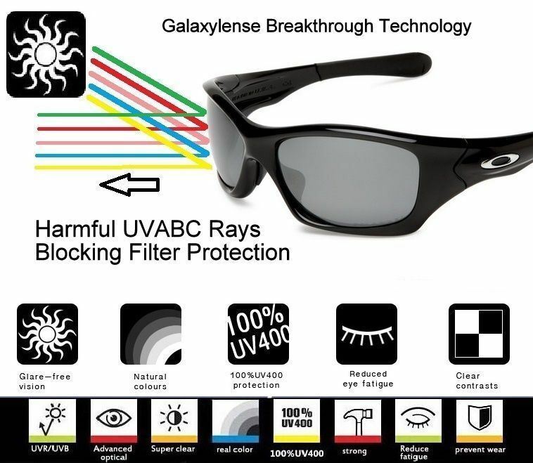 Galaxy Replacement Lenses For Oakley Jawbone Vented/Racing Jacket Multi-Color