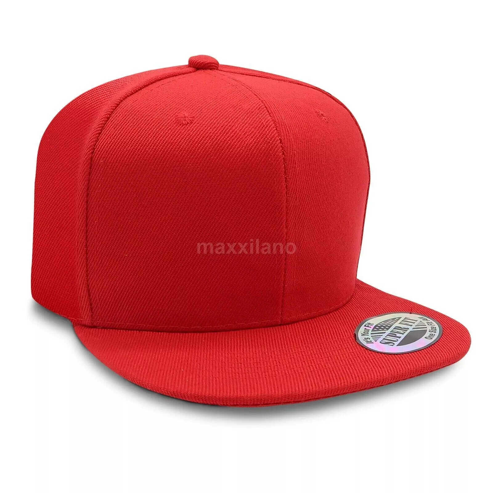 Snapback Hat Flat Brim Baseball Cap Trucker Solid Plain Blank Men Hip Hop Army
