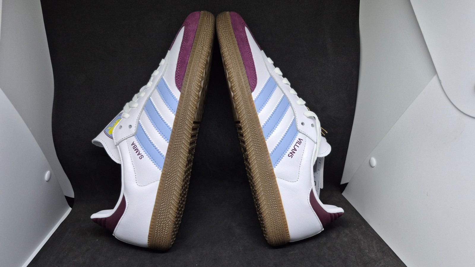 Adidas Mens Samba Licensed Aston Villa 1874 FC Home Kit Shoes JQ4042