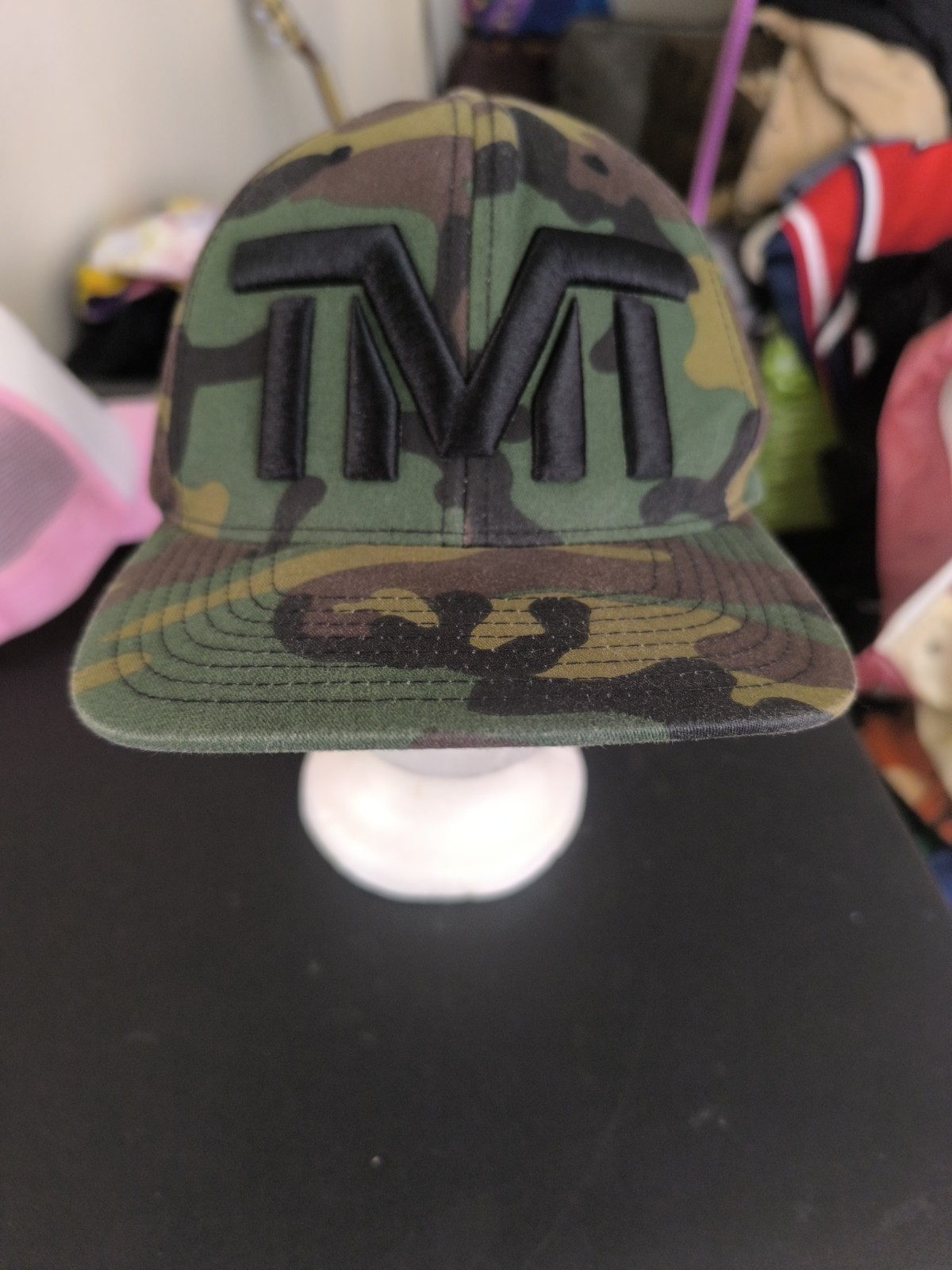 TMT Floyd money Mayweather promotions team camo snap back hat rare