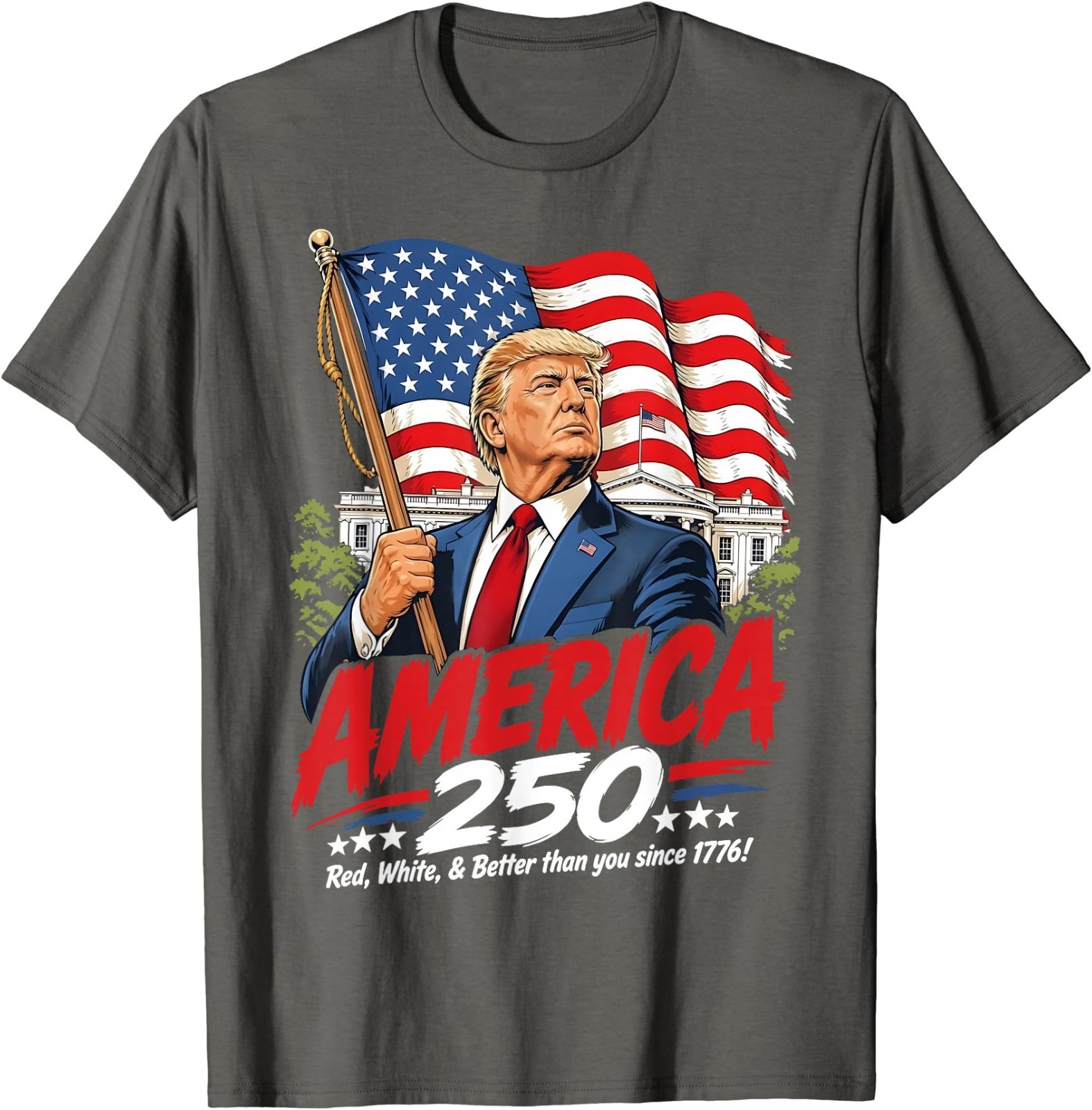 Trump America 250 Patriotic 250th Anniversary 4th of July T-Shirt