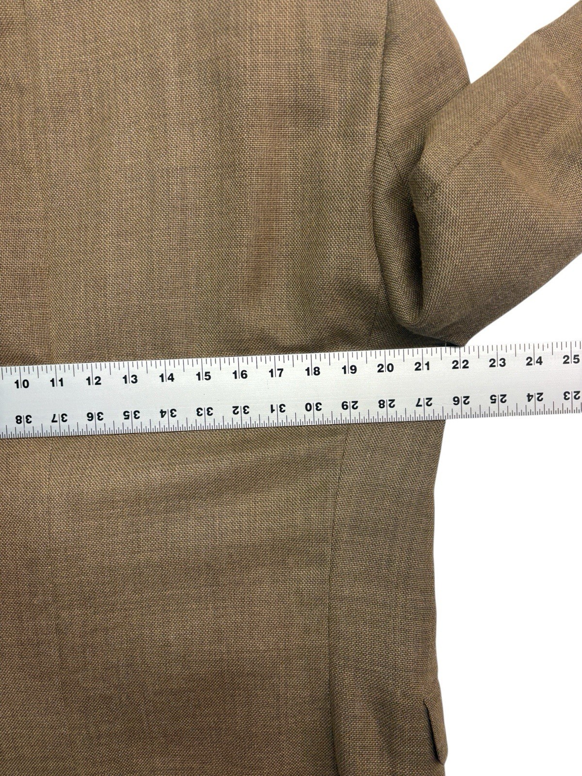 Jack Victor 40L 41L 42L Brown Hopsack Silk Linen Wool Blazer Jacket Sport Coat