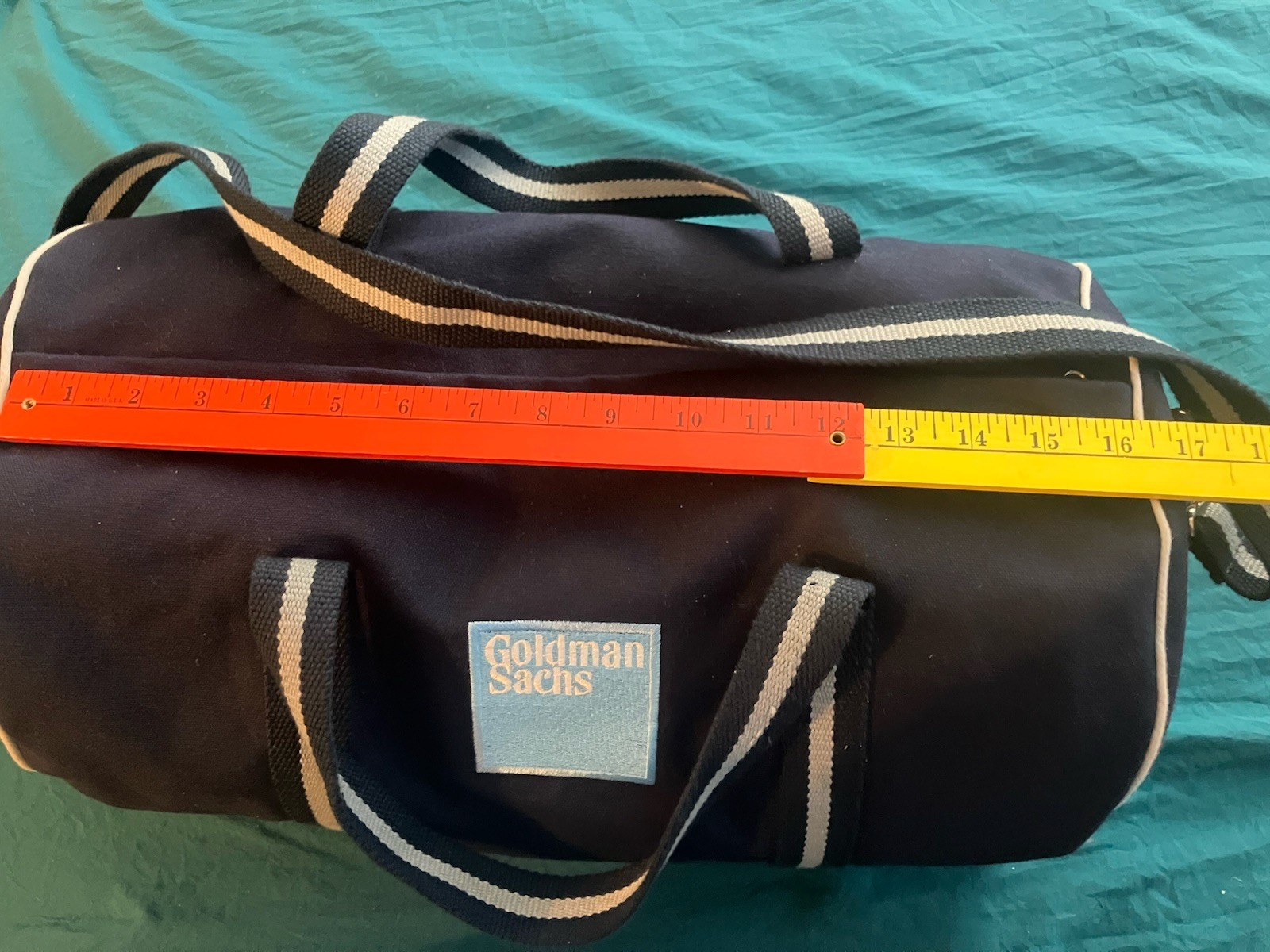 NEW Authentic 19” Goldman Sachs Duffle Banker Bag – Navy/Big Embroidered Logo