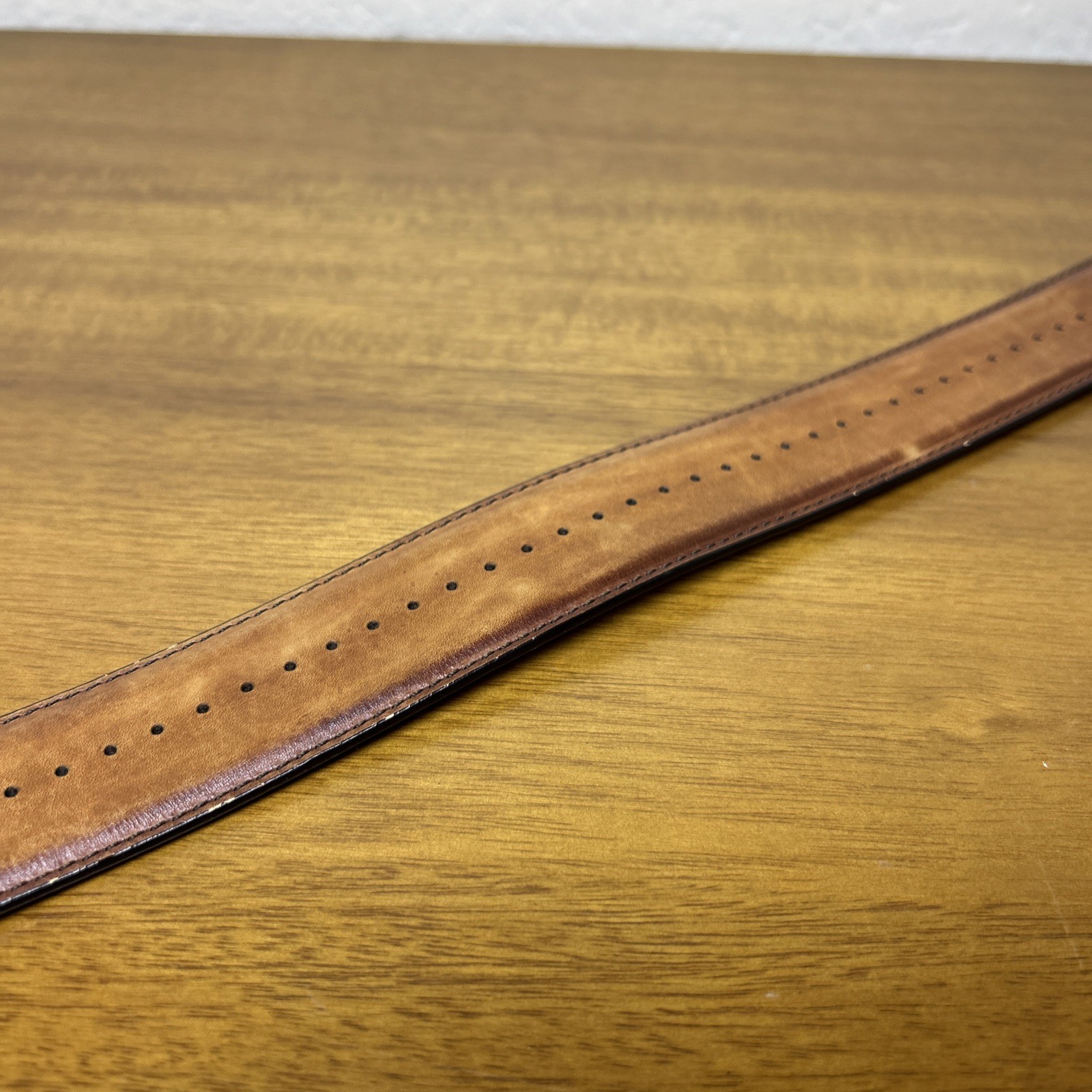 Magnanni Tan Men’s Leather Dress Belt Size 40 Made In Spain 1158