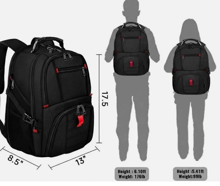 Travel Backpack Extra Large 50L Laptop Backpacks for Men Women Water…
