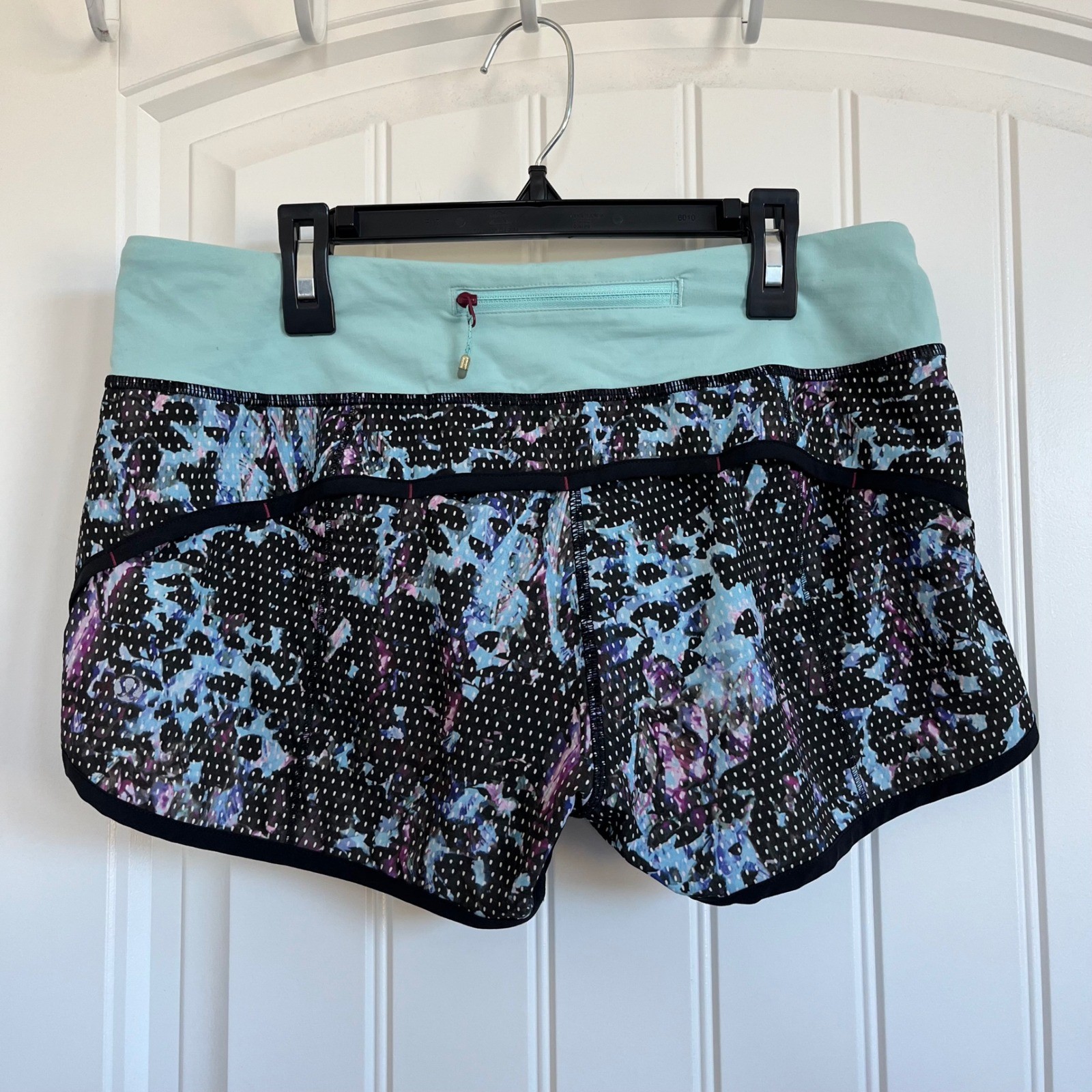 Lululemon Women’s Run Speed Short Floral Sport Tranquil Blue Multi 6 active