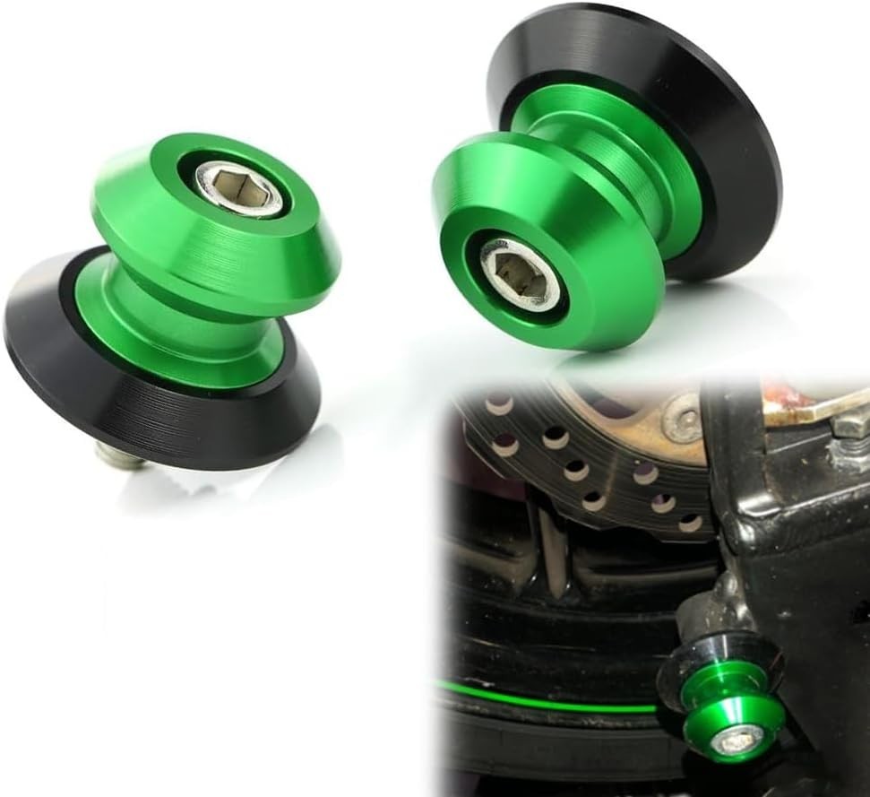 1 Pair M8 X1.25 Motorcycle Swing Arm Bobbins/Slider/Spool, Fit for Z650/Z900/…