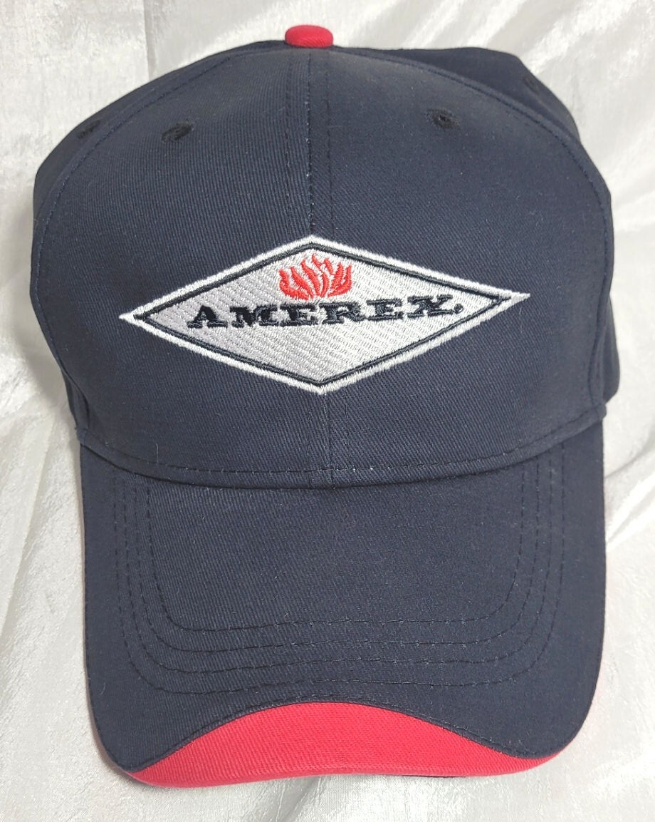 HIT 100% Cotton Amerex Fire Extinguisher Embroidered Adjustable Hat – Black