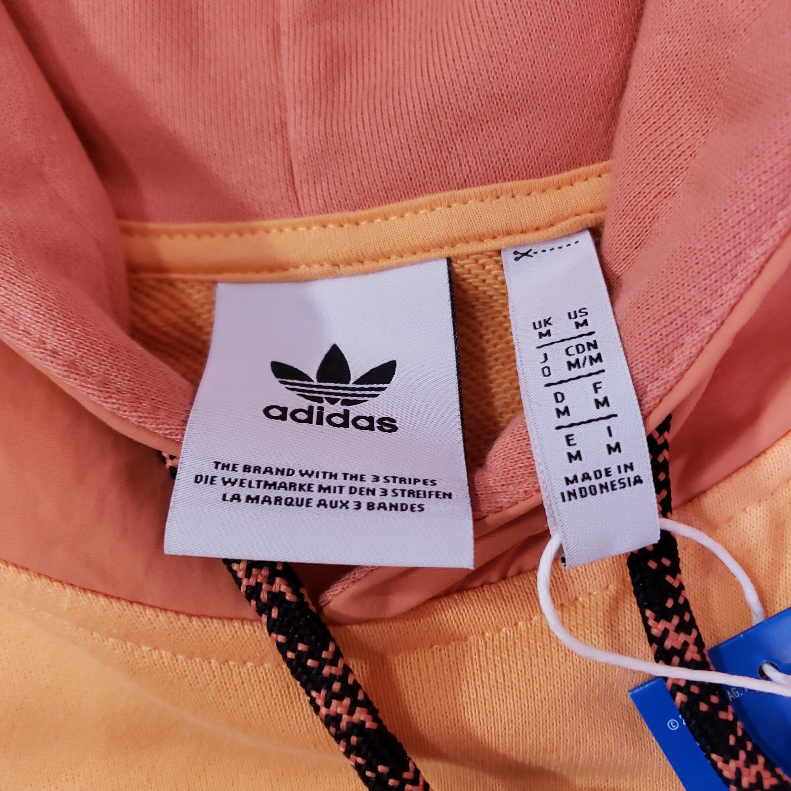 Adidas Originals RYV Utility Pullover Hoodie Orange Mens Size M New GN3279