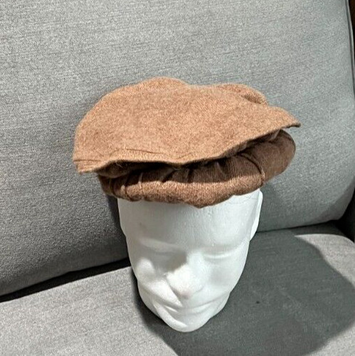 Afghan Pakistan Chitrali Pashtun Tribal Pakol Cap Kufi Topi Hat Light/Pale Brown