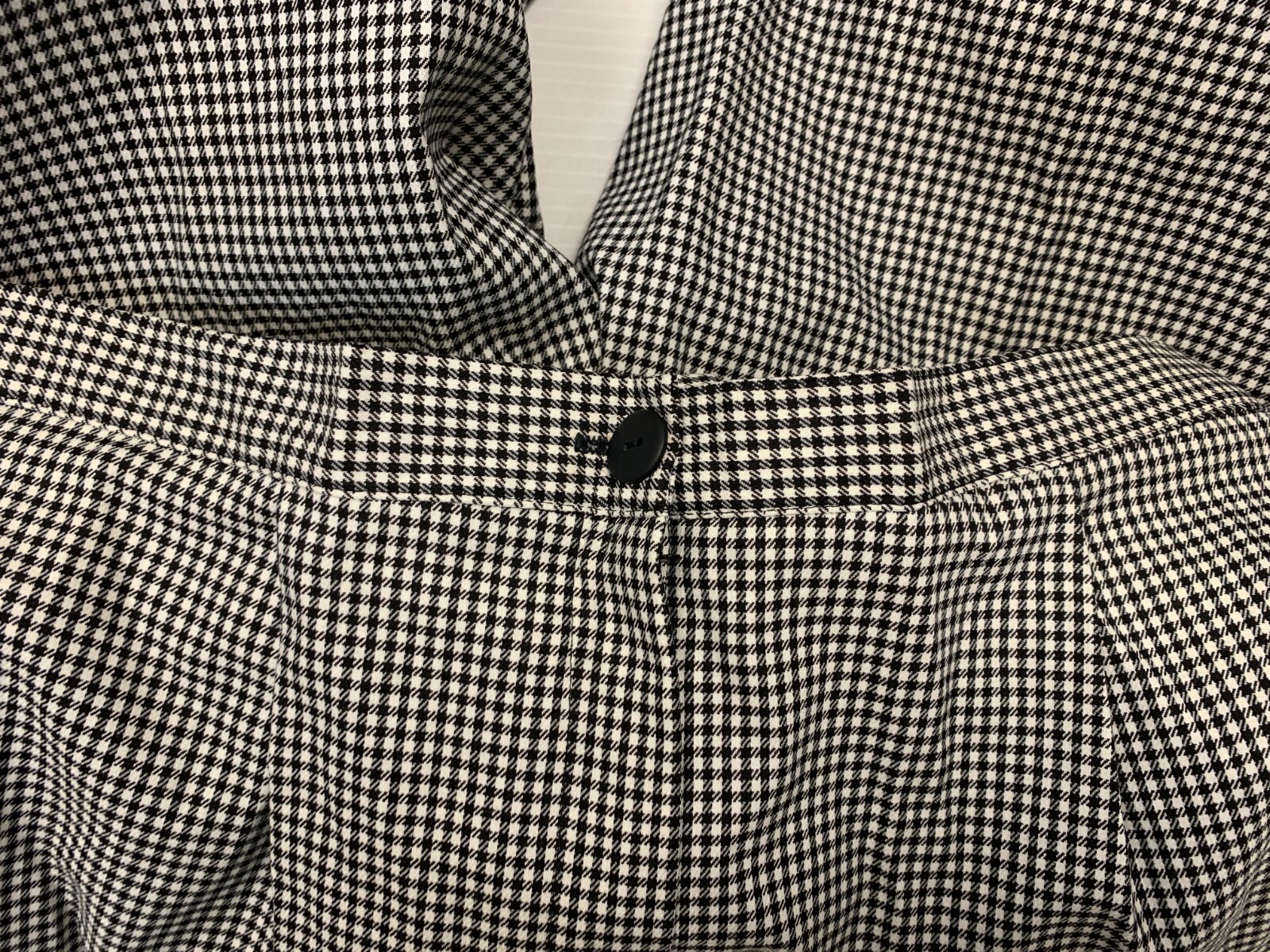 Marisa Christina Woman Black & White Checkered Pants Size XL – NWT – #3