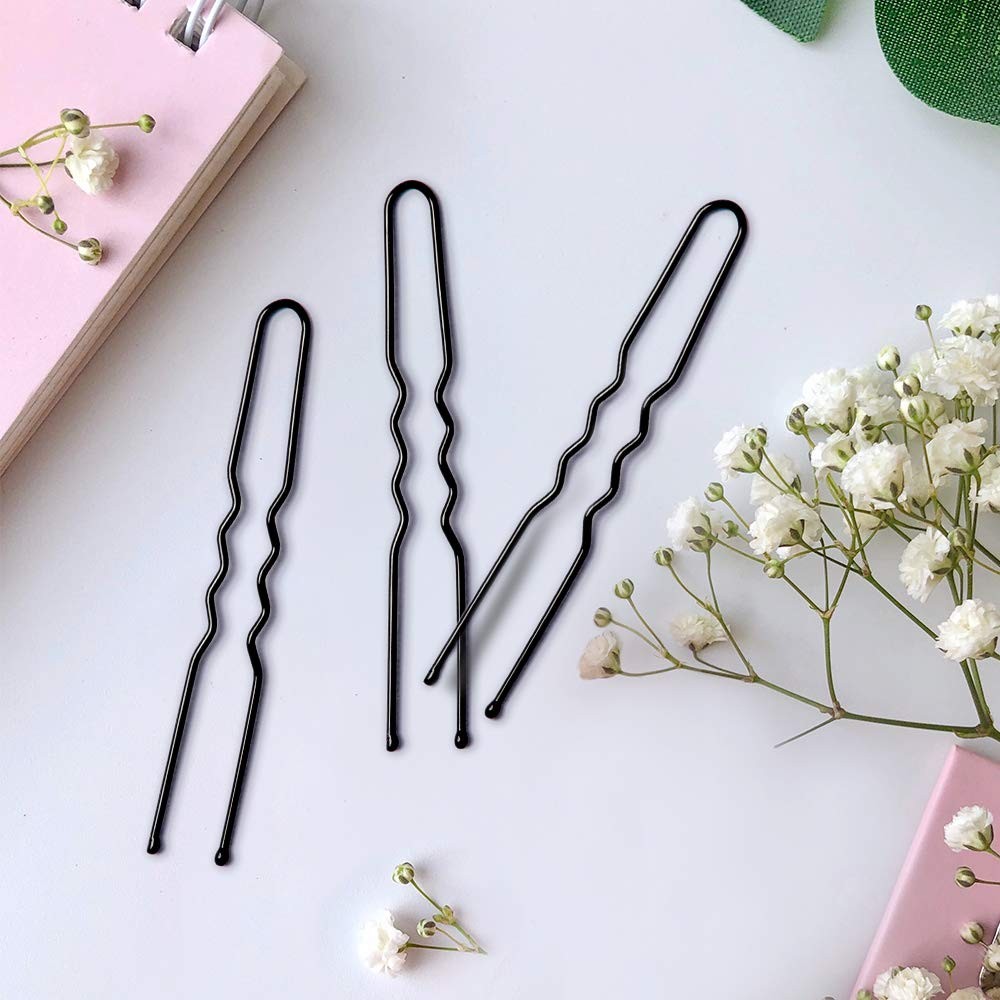 U Shaped IKOCO 2.4 inch Hair Pins for Women’s Ballet Buns with Storage Box