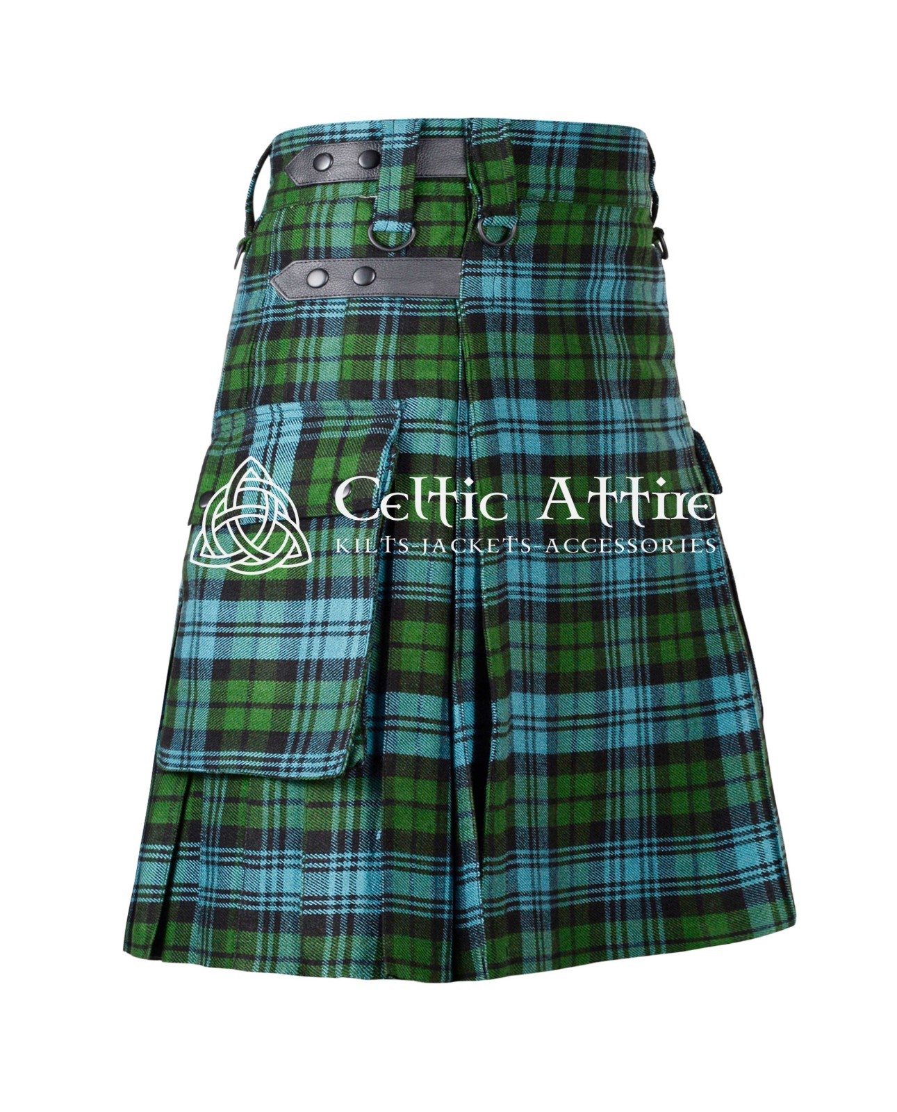 Black Watch Tartan Kilt – 8 Yards – Utility – Hybrid Kilts by Celtic Attire