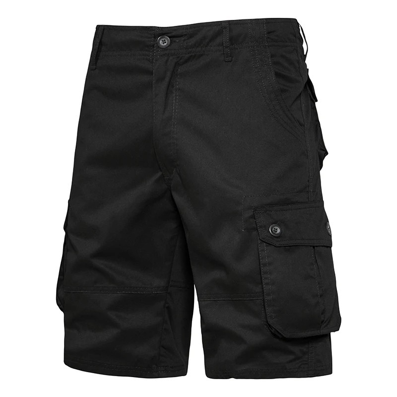 Men’s Tactical Cargo Shorts Black Multi Pocket Outdoor Hiking Casual Work Shorts