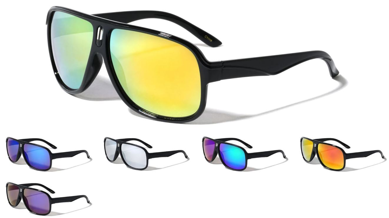 Retro 80s Fashion UV400 Protect Vintage Black/Demi Pilot Men Women Sunglasses