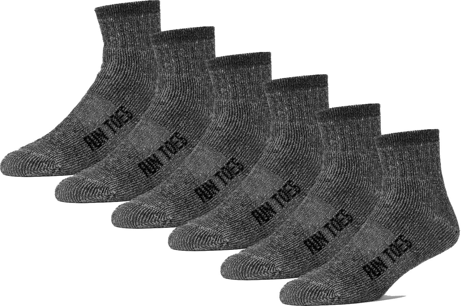 Men’s 80% Wool Ankle Socks 6 Pairs All Seasons Winter Cushioned Hiking