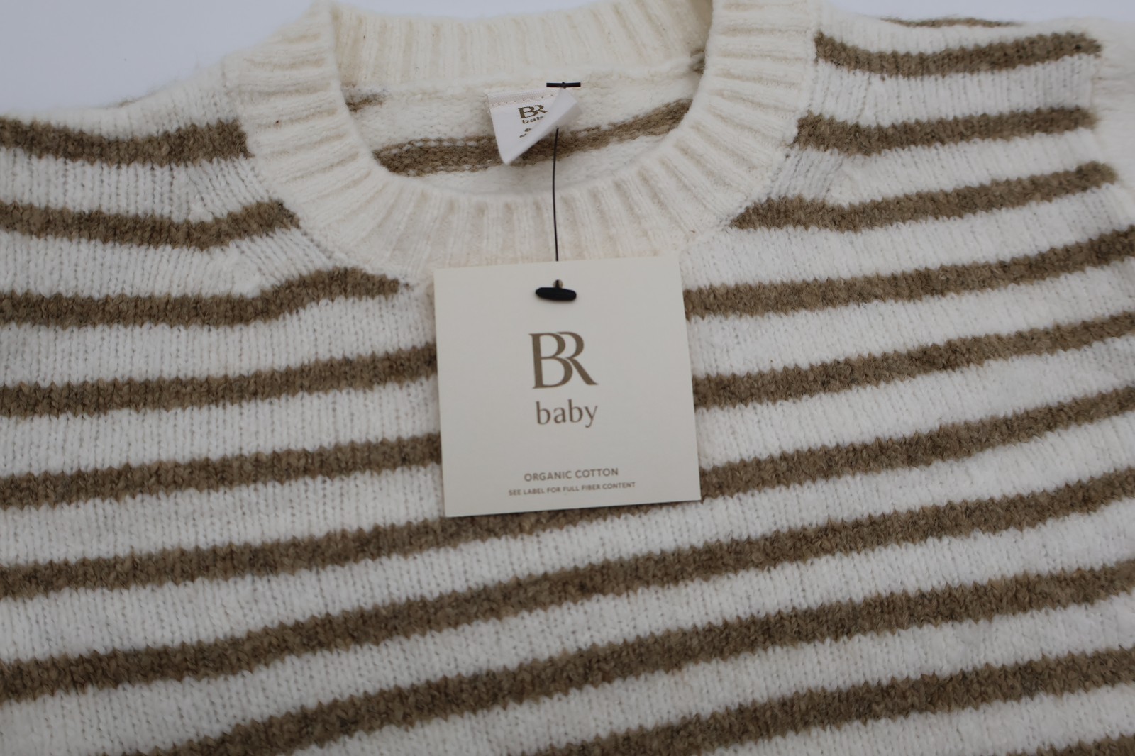 Banana Republic Baby Organic Cotton Cashmere Striped Sweater 6-12 Months NWT