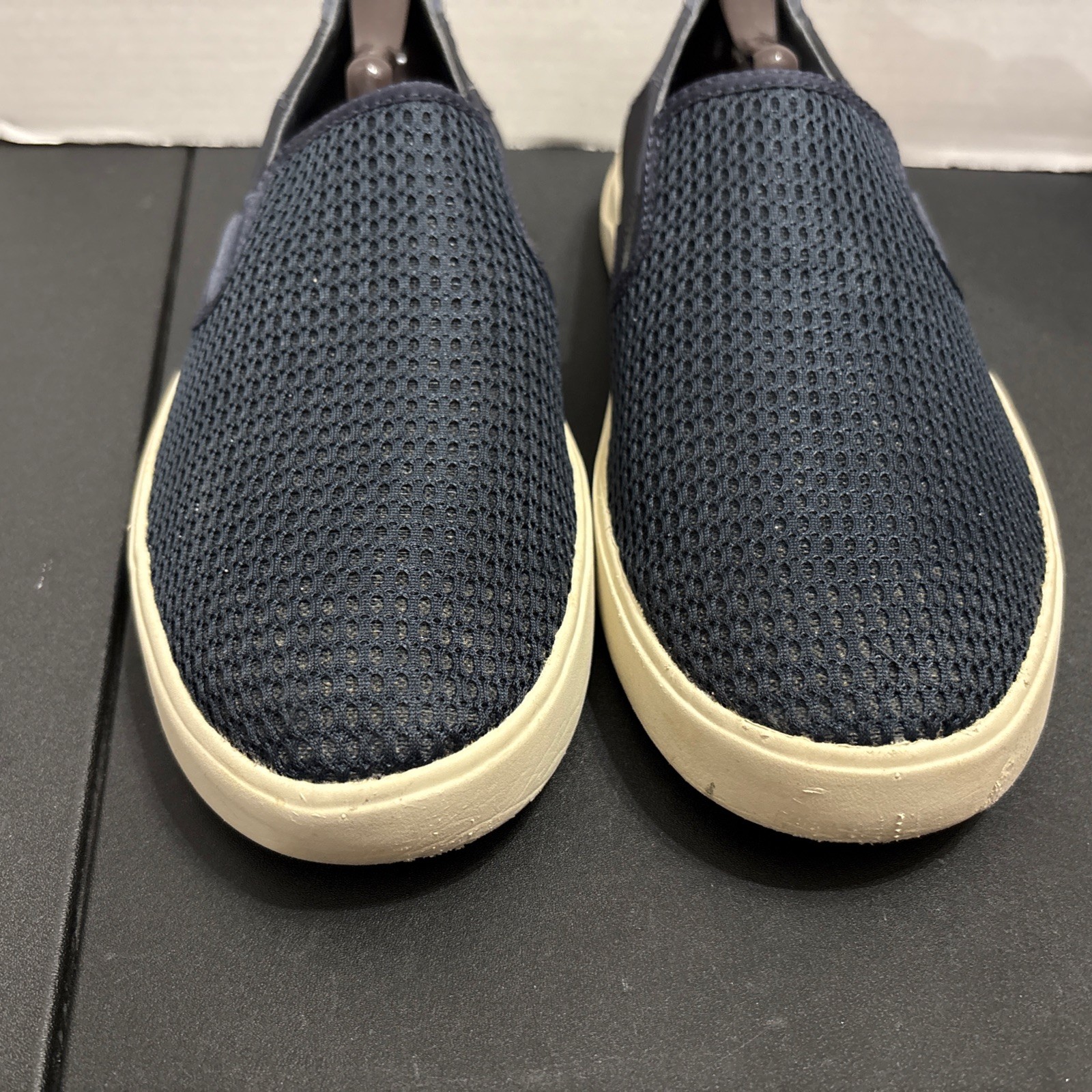 OLUKAI Lae’ahi Mens 9.5 Navy Blue Slip- On Casual Mesh Sneaker Shoe