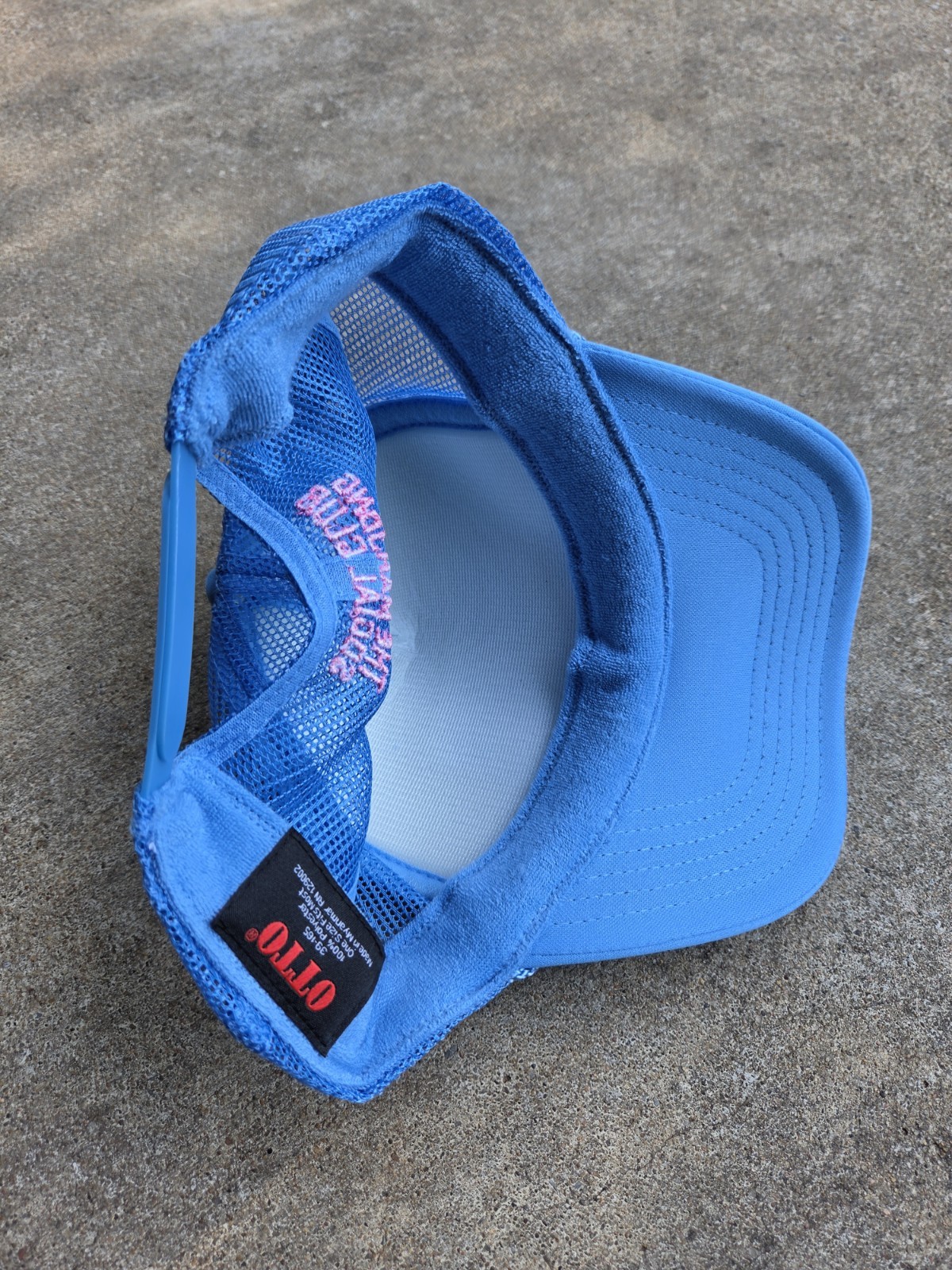 OTTO Blue Mesh Back Adjustable Trucker Hat “The Mahjong Social Club” One Size