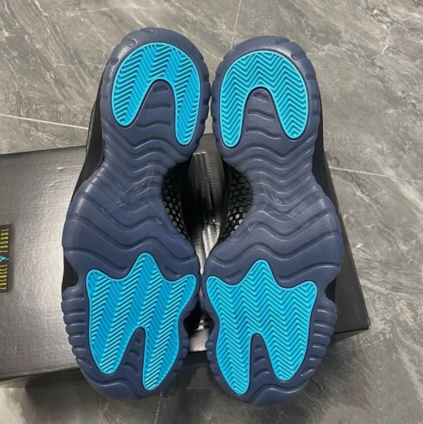 Air Jordan 11 “GAMMA” Blue Black High Top Retro Basketball Shoes For Men