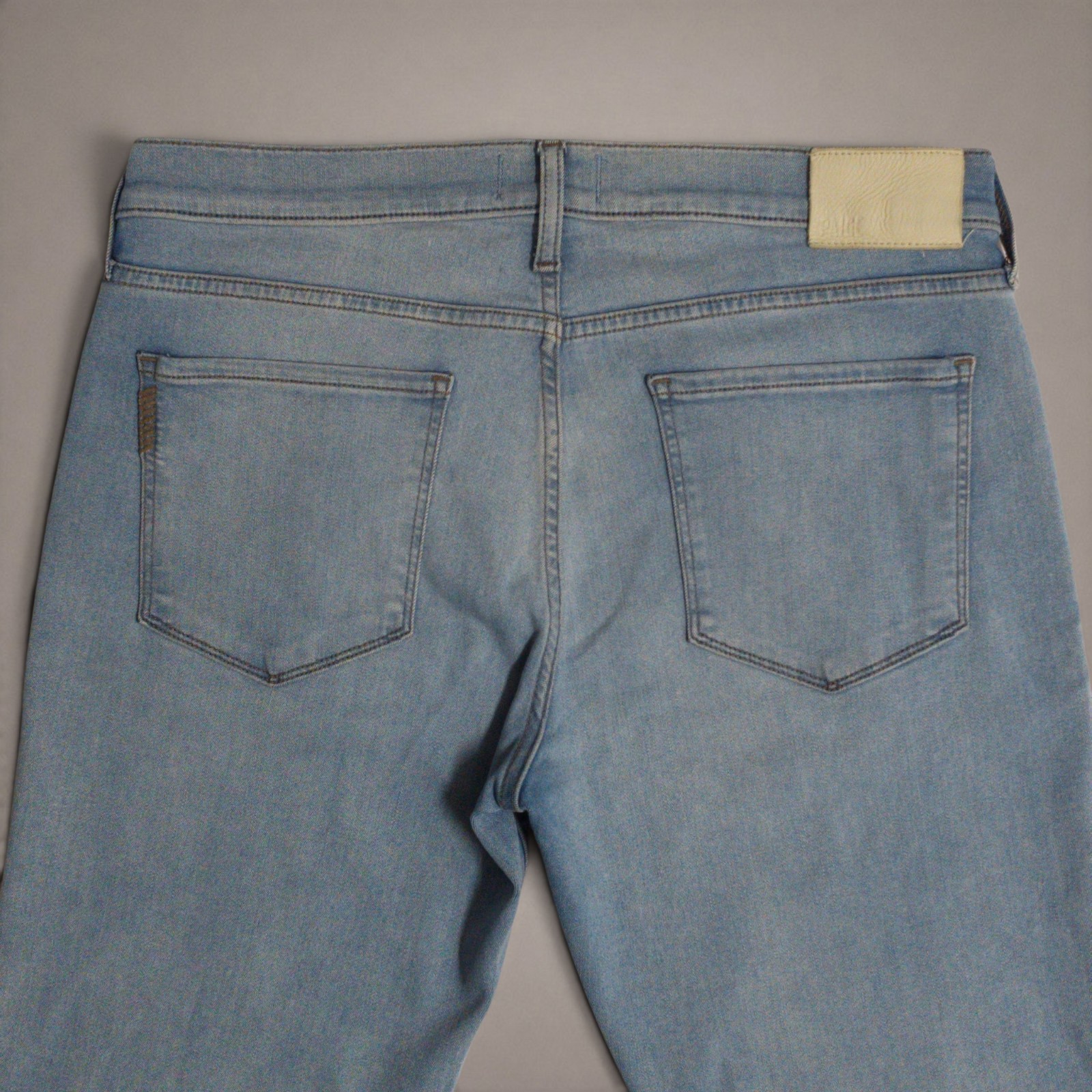PAIGE Federal Men’s Jeans 34×33 Eberheart Light Blue Slim Straight