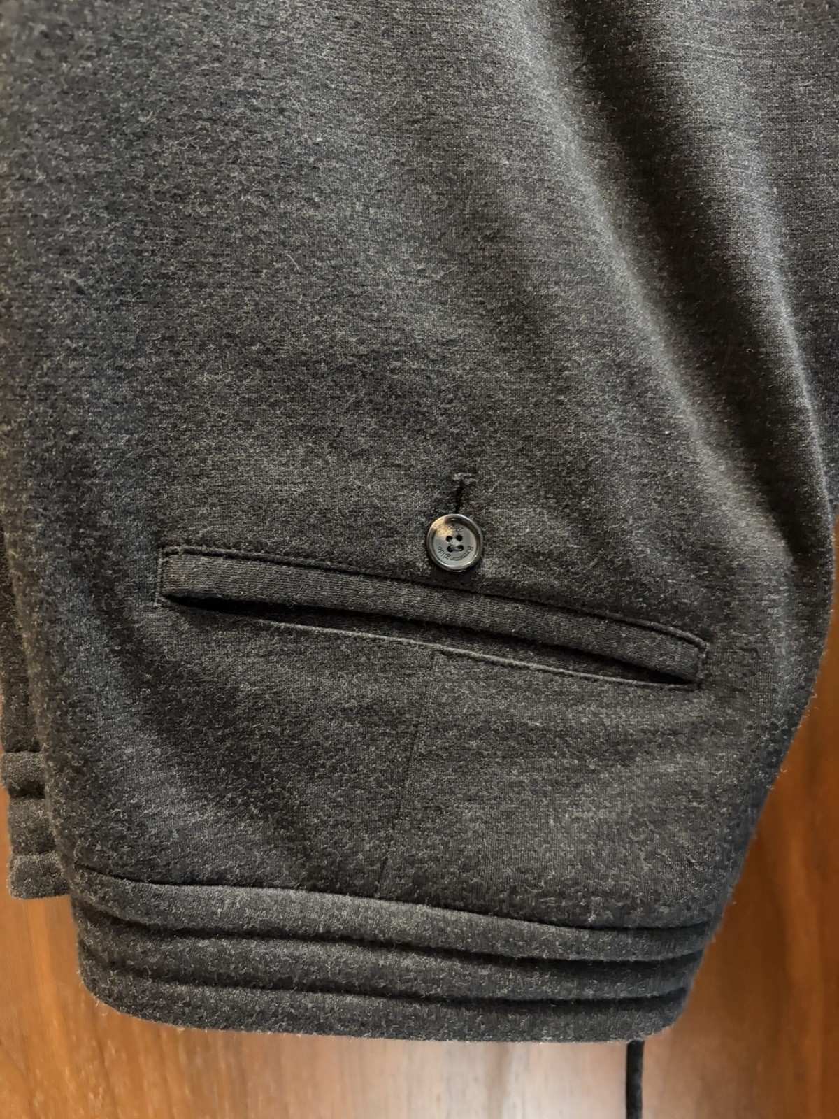 **Zegna Mens Luxury Grey Wool Drawstring Sweatpants. SZ S/48 WOW $1050 Retail
