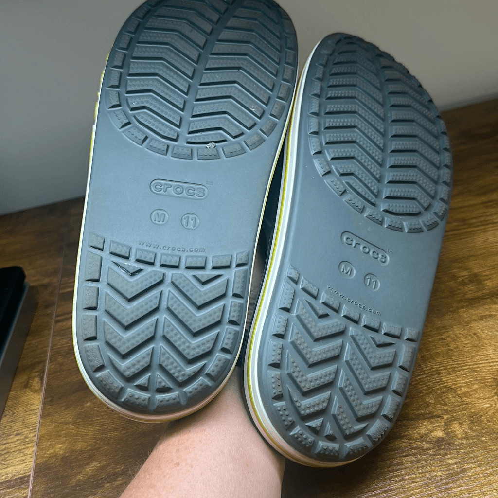 CROCS Bayaband Slides Slip On Sandals Gray Size 11 Comfort