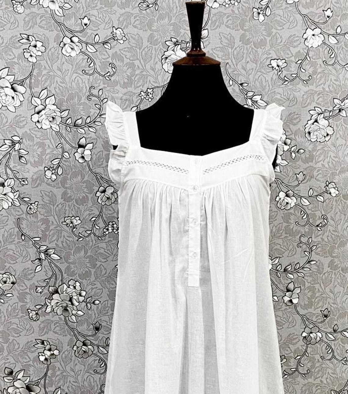 SoieRose 100% Cotton Victorian Nightgown – SR-1002