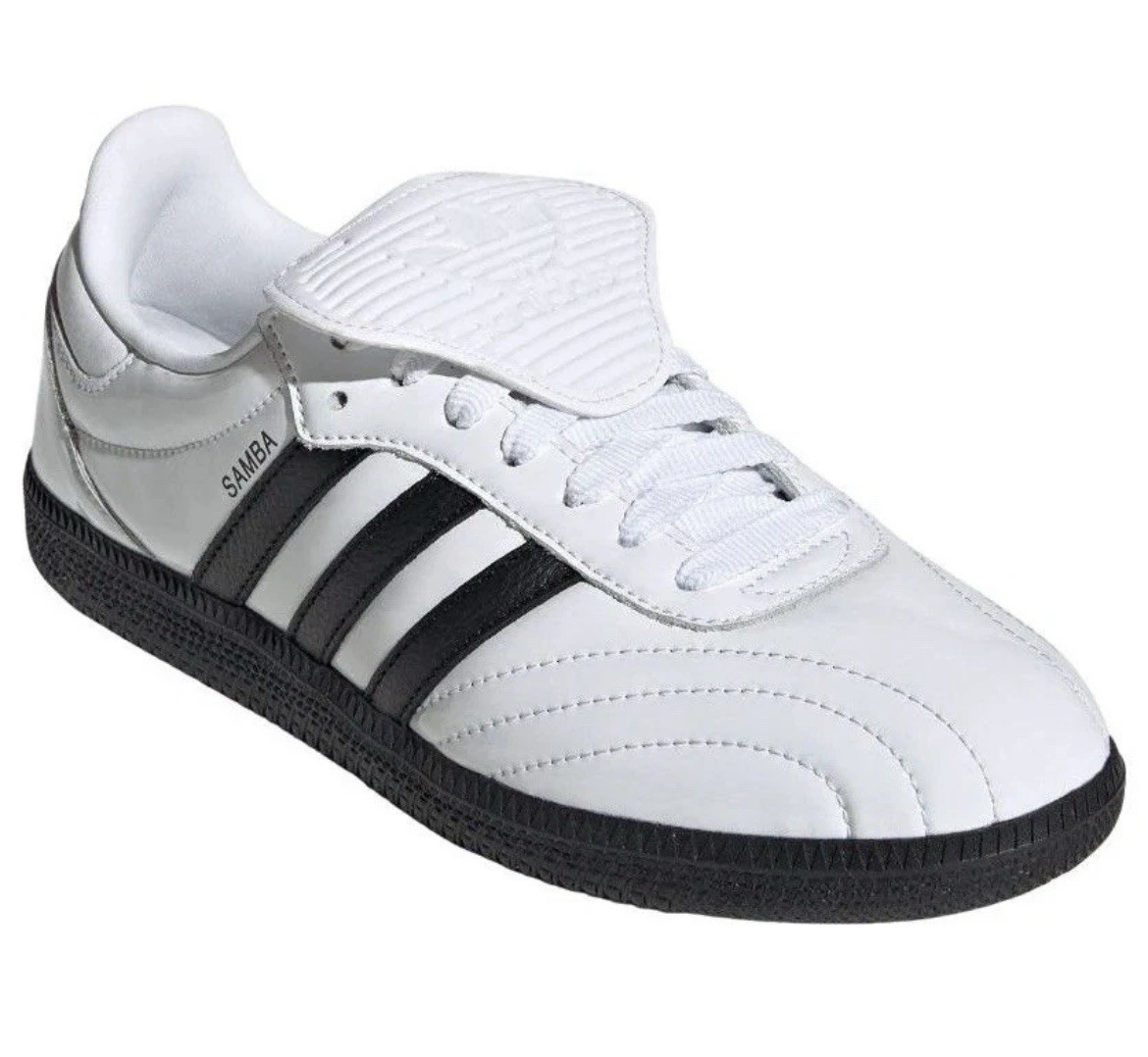 Adidas Women’s Samba LT Patent Leather White Black JI2706 Multi Size NEW