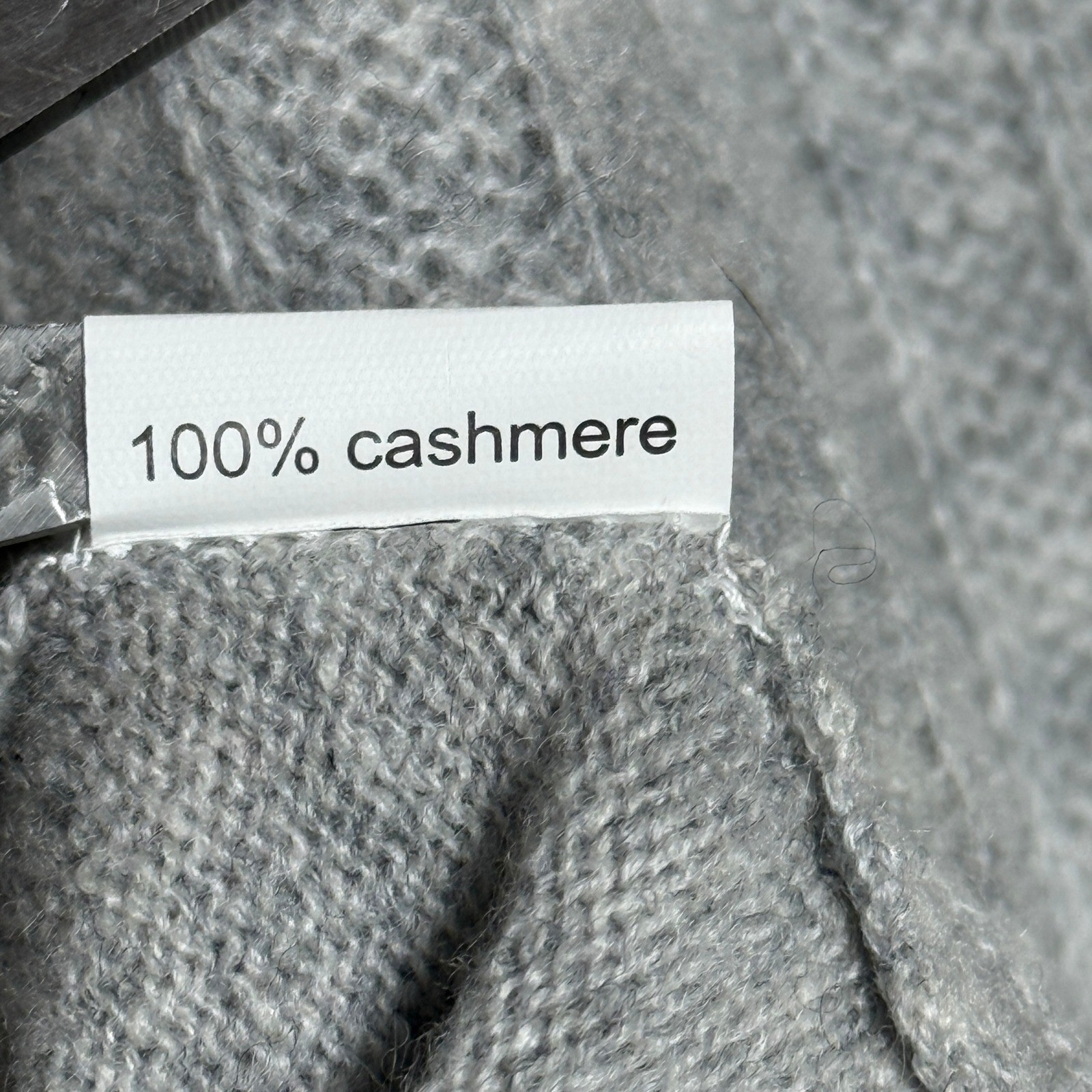 Ovcio 100% Cashmere Heather Gray Open Front Wrap Cardigan Vest Lightweight