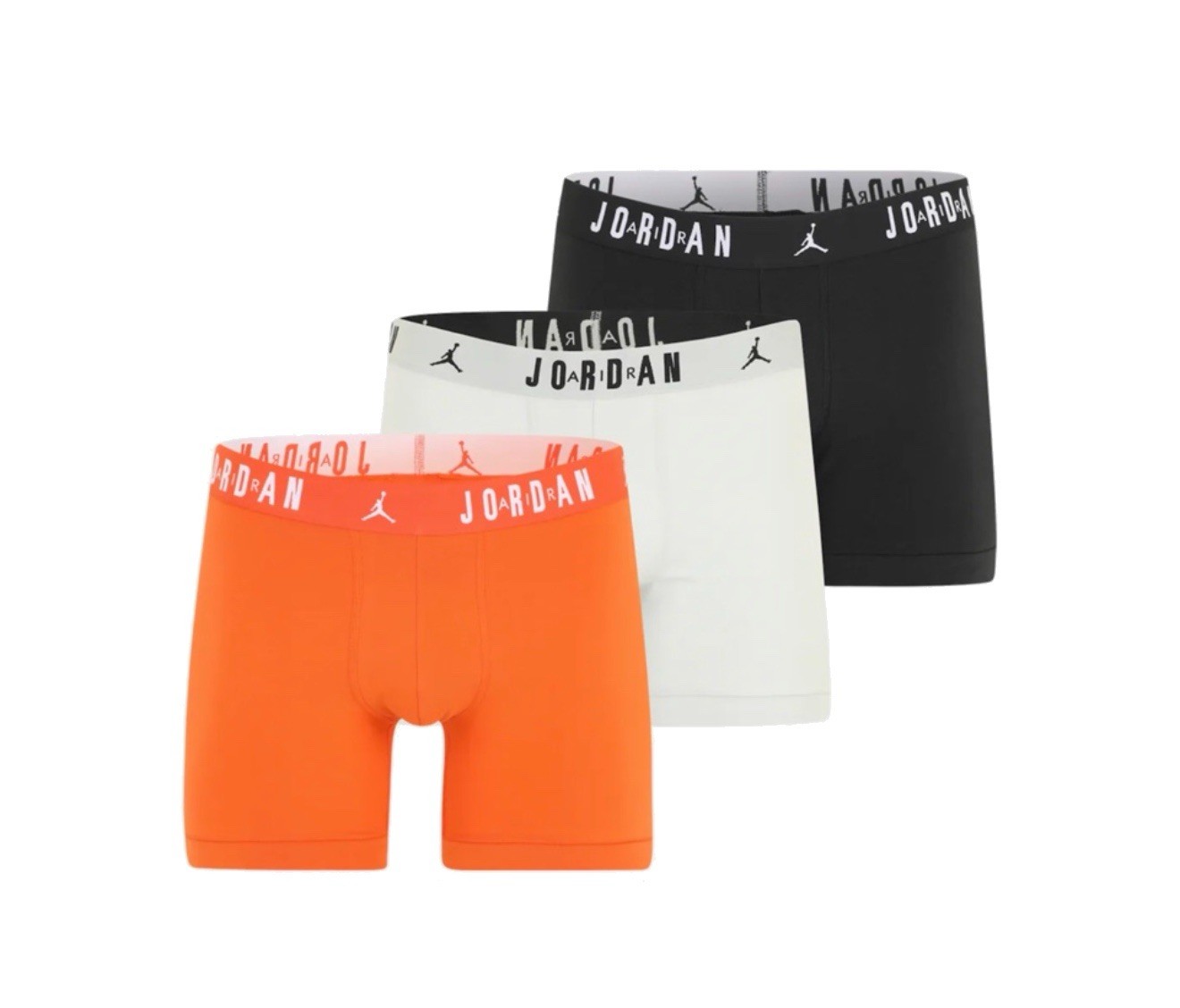 NWT. Jordan. 3 Pack. Flight Cotton Stretch Boxer Briefs. Orange. MRSP. $42.50