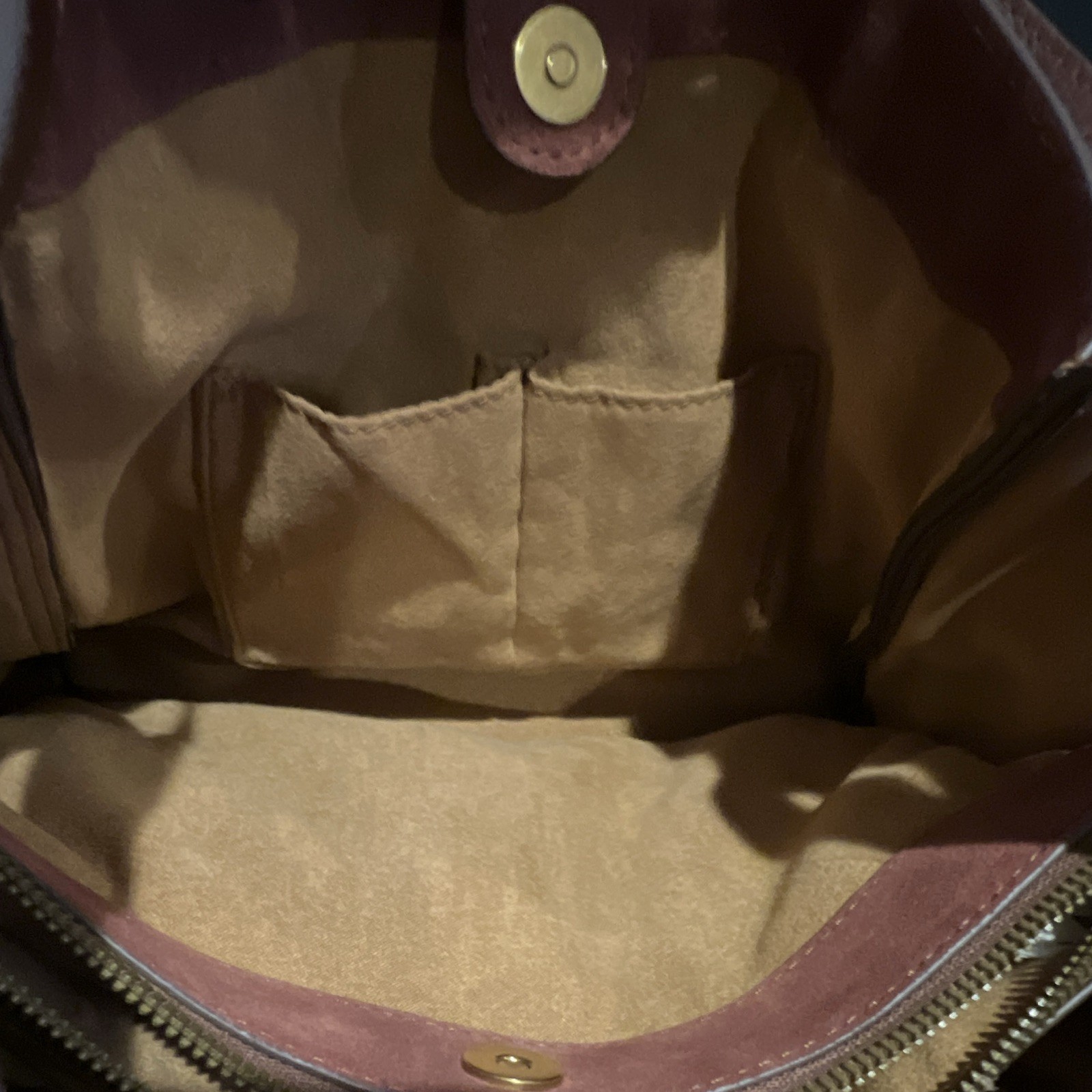 NWT American Leather Co. Auburn Triple Entry Tote Purse
