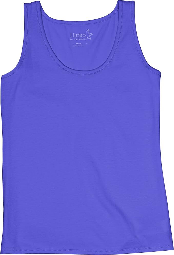 Hanes Scoop Neck Tank Top Sleeveless Lightweight Essential Women
